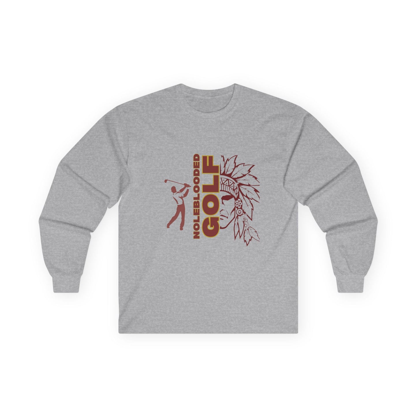 Noleblooded Athletics - Golf Unisex Ultra Cotton Double-Sided, Long Sleeve Tee