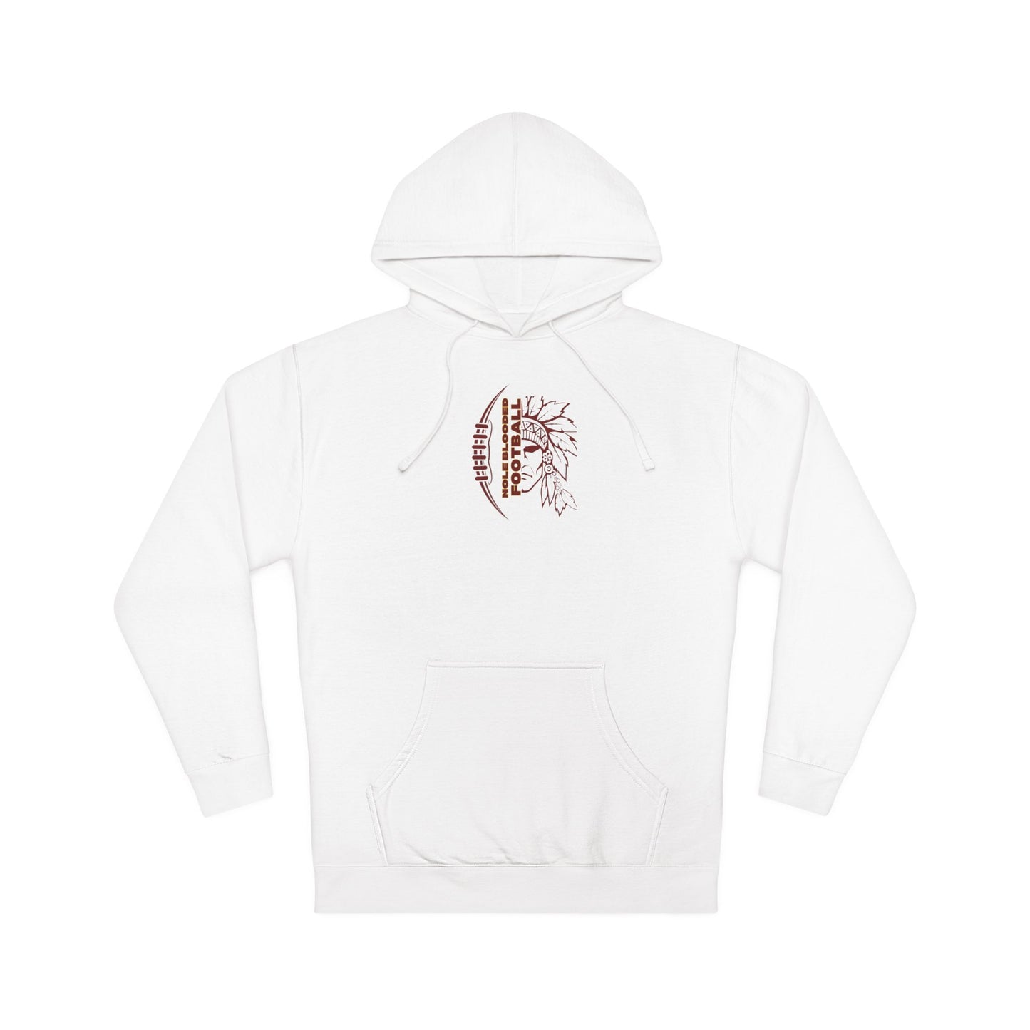 NOLEBLOODED Football Unisex Double-Sided, Hooded Sweatshirt