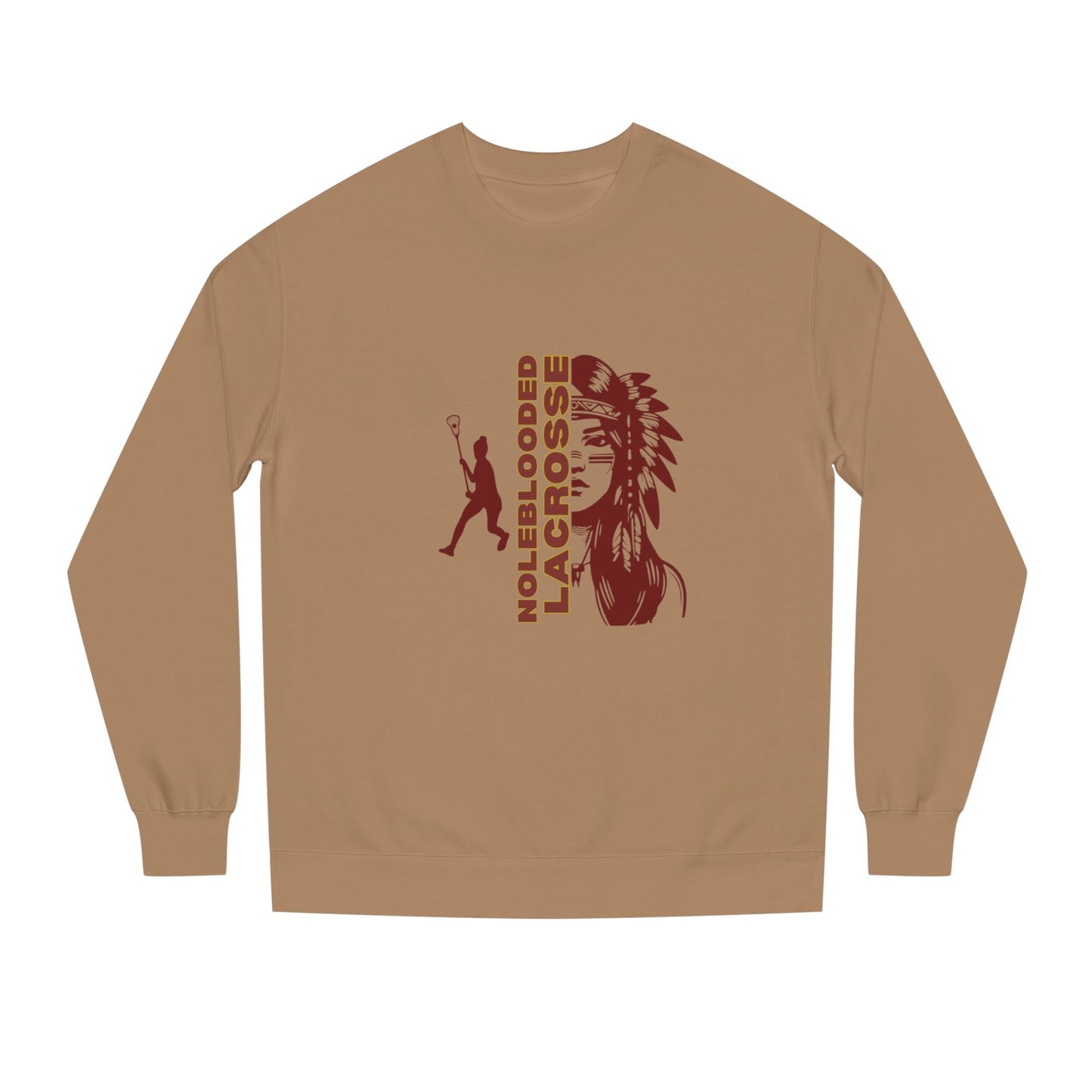 Noleblooded Athletics - Ladies Lacrosse Unisex Double-Sided, Crew Neck Sweatshirt