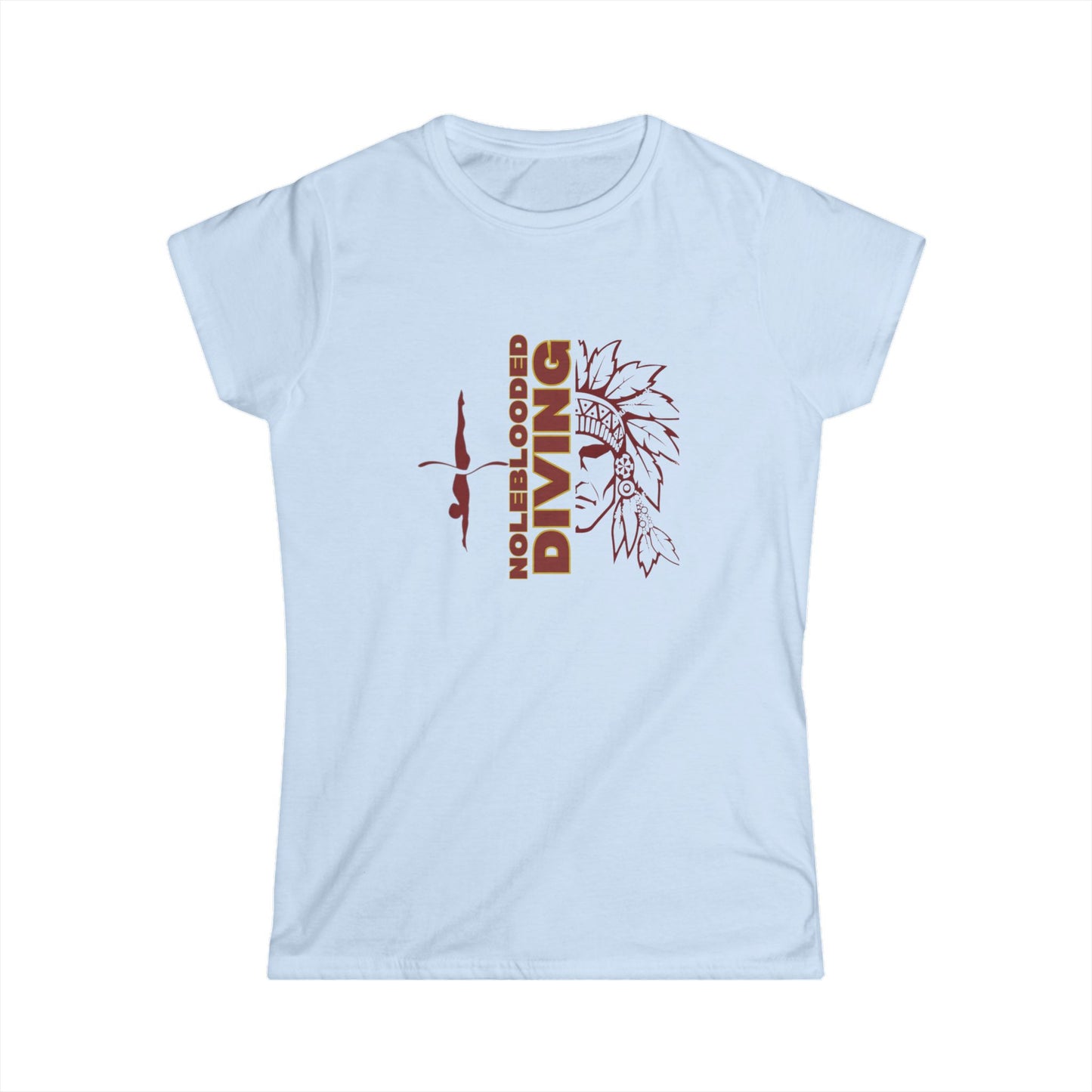 Noleblooded Athletics - Diving Women's Double-Sided, Graphic T-Shirt