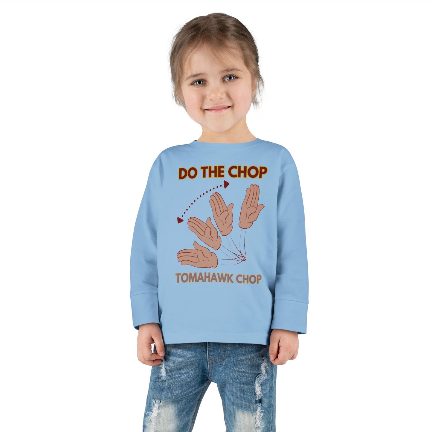 Roll Tribe - "DO THE CHOP" Toddler Double-Sided, Long Sleeve Tee