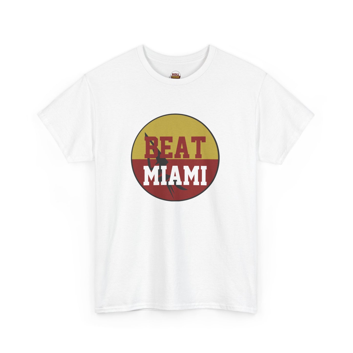 Gameday - "BEAT MIAMI" Button Unisex Heavy Cotton Tee