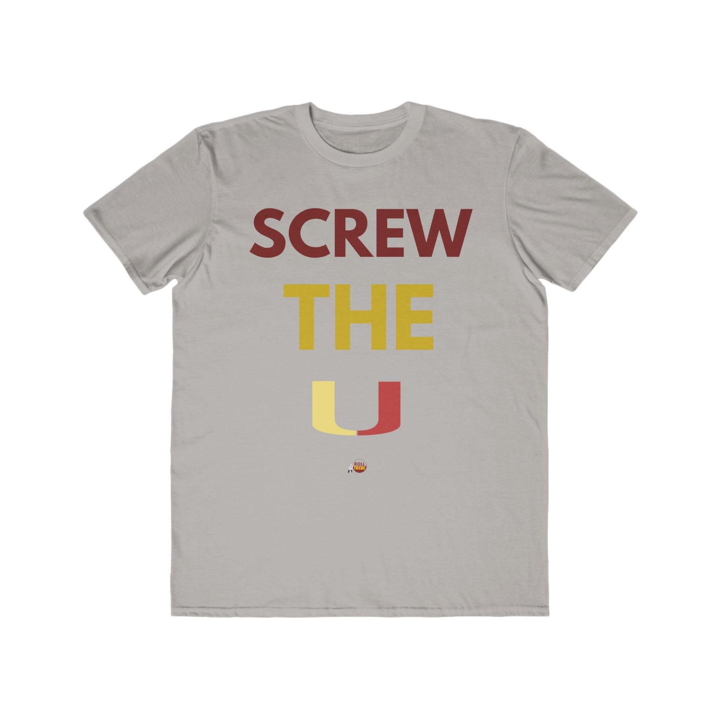 Men's Lightweight Fashion Tee - 'Screw The U' Statement Tee for Sports Fans