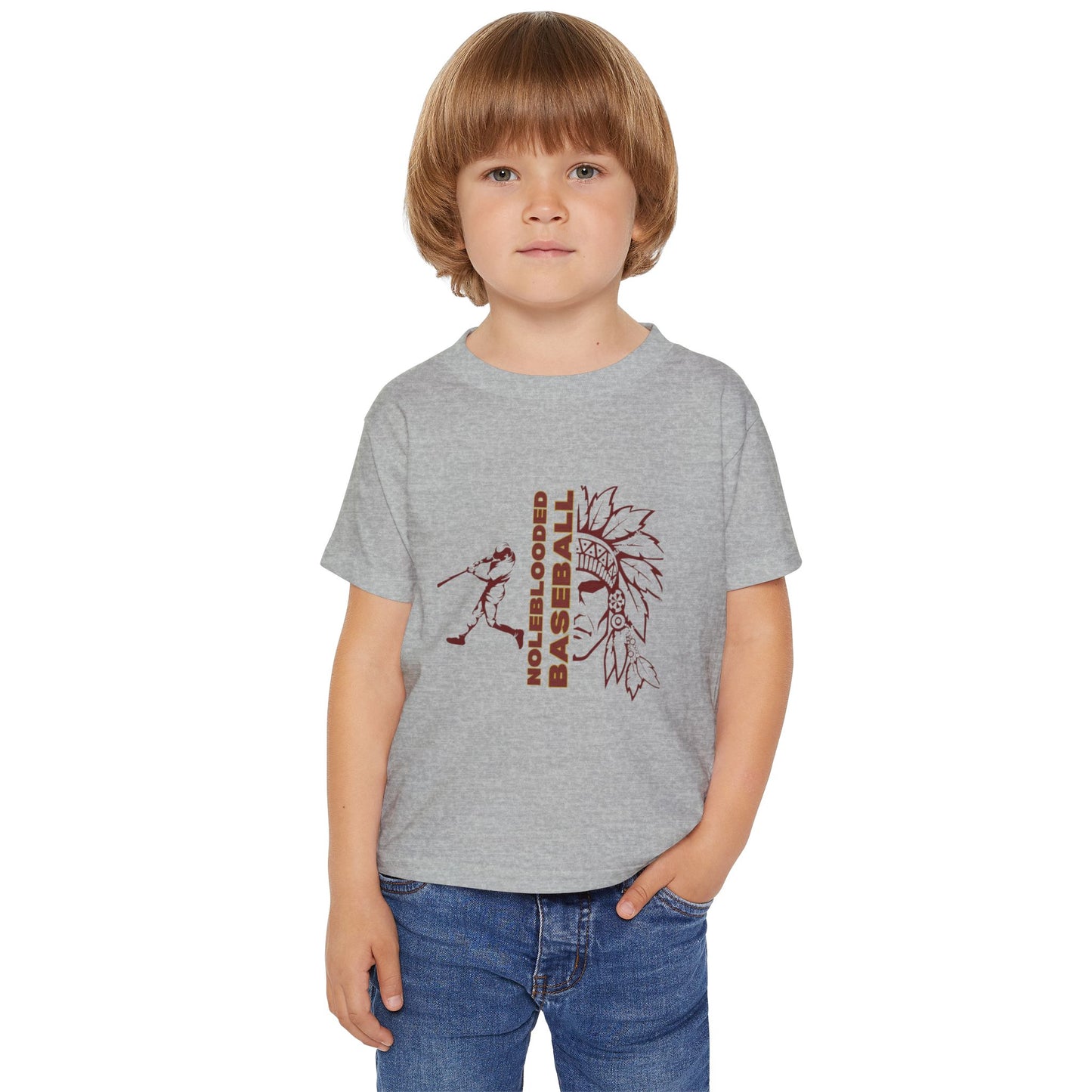 Noleblooded Athletics - Baseball Toddler Baseball Double-Sided, T-Shirt