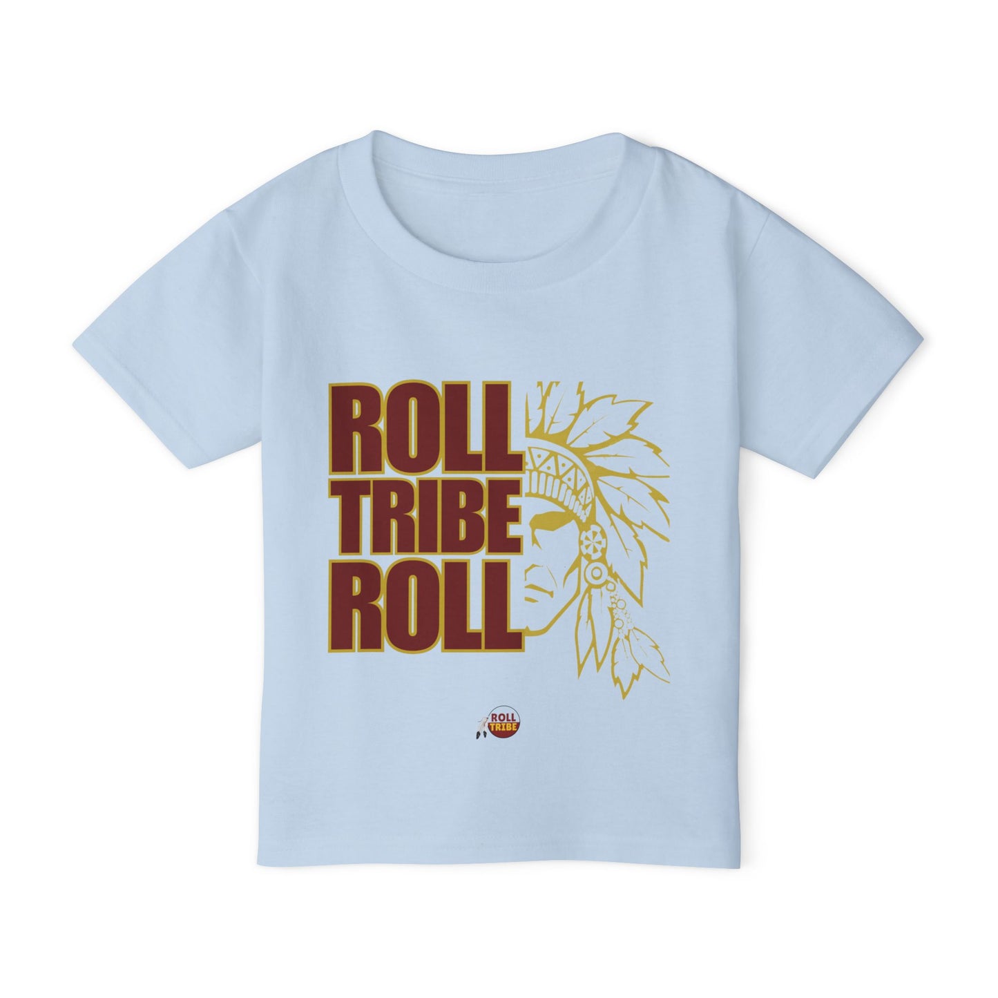 Toddler T-Shirt - "Roll Tribe Roll" Graphic Tee - Cute and Playful Native American Inspired Design