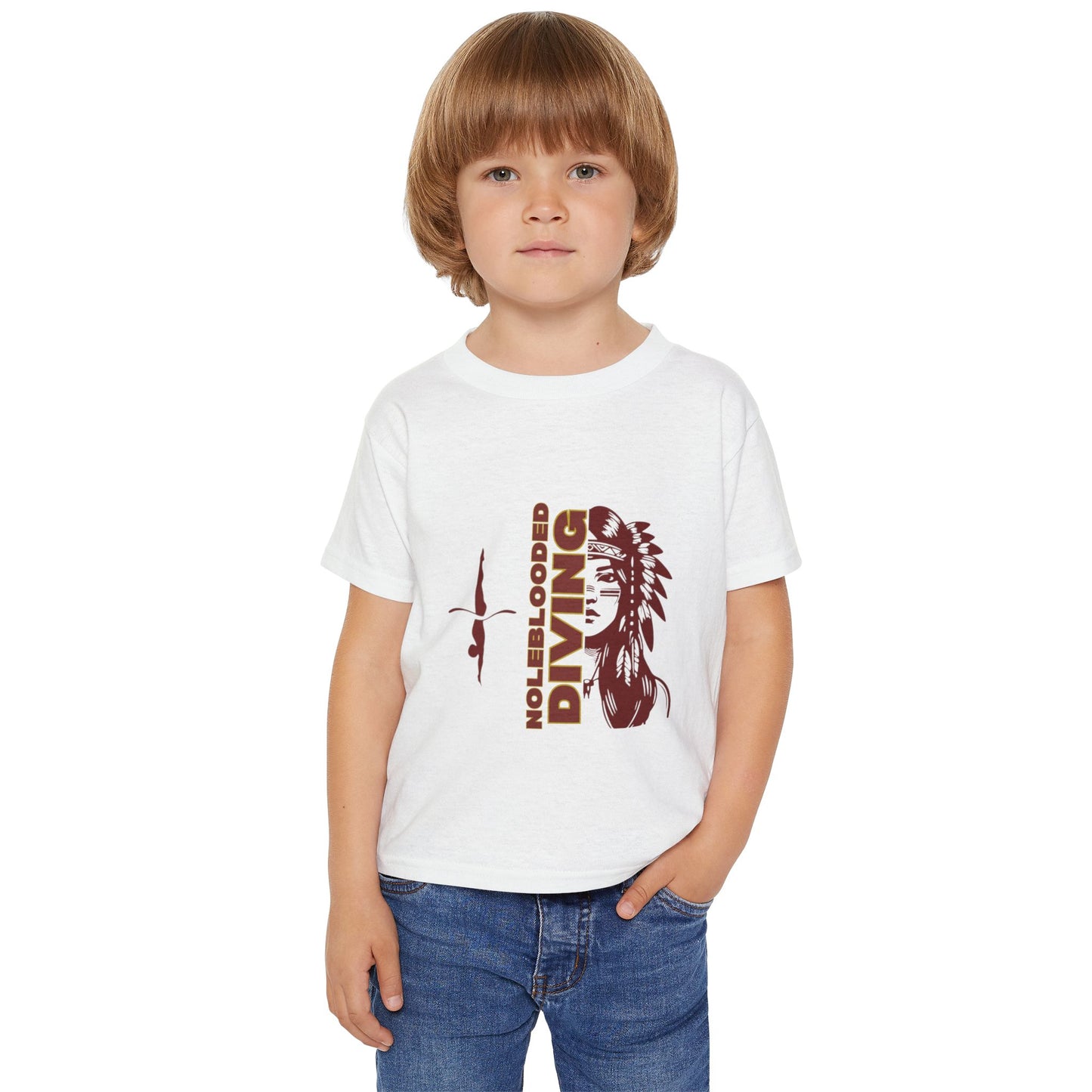 Noleblooded Athletics - Ladies Diving Double-Sided, Toddler T-Shirt