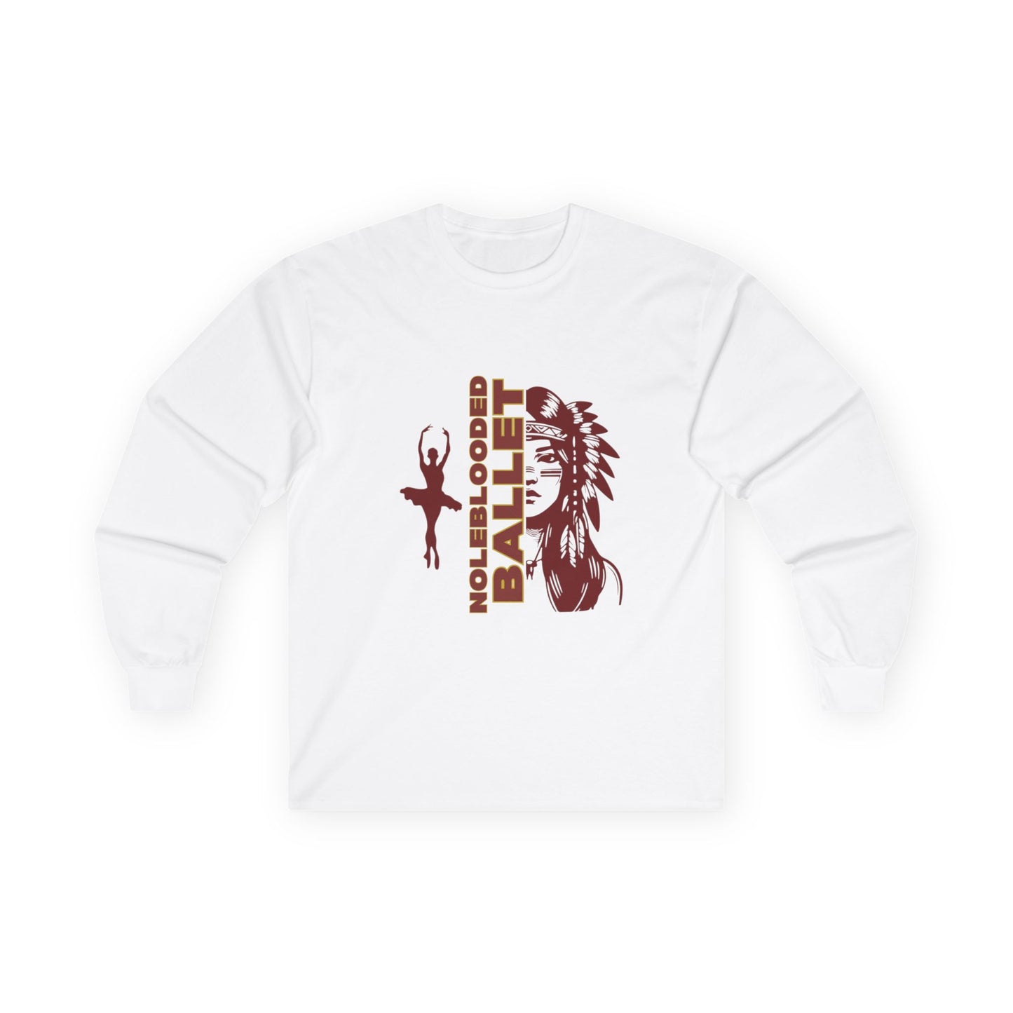 Noleblooded Athletics - Ballet Unisex Double-Sided, Graphic Long Sleeved T-Shirt
