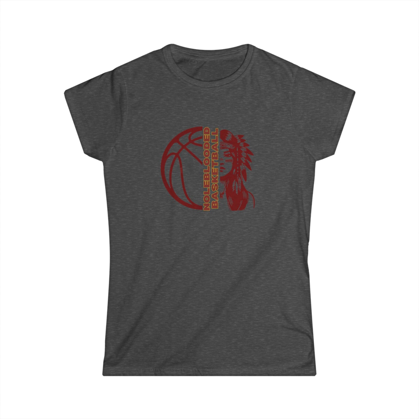 Noleblooded Athletics - Ladies Basketball Women's Double-Sided, Softstyle Tee