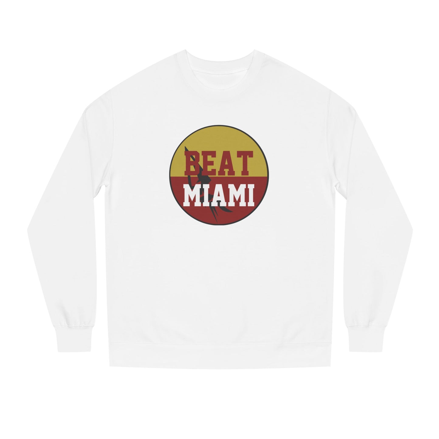 Gameday - "BEAT MIAMI" Button Unisex Crew Neck Sweatshirt