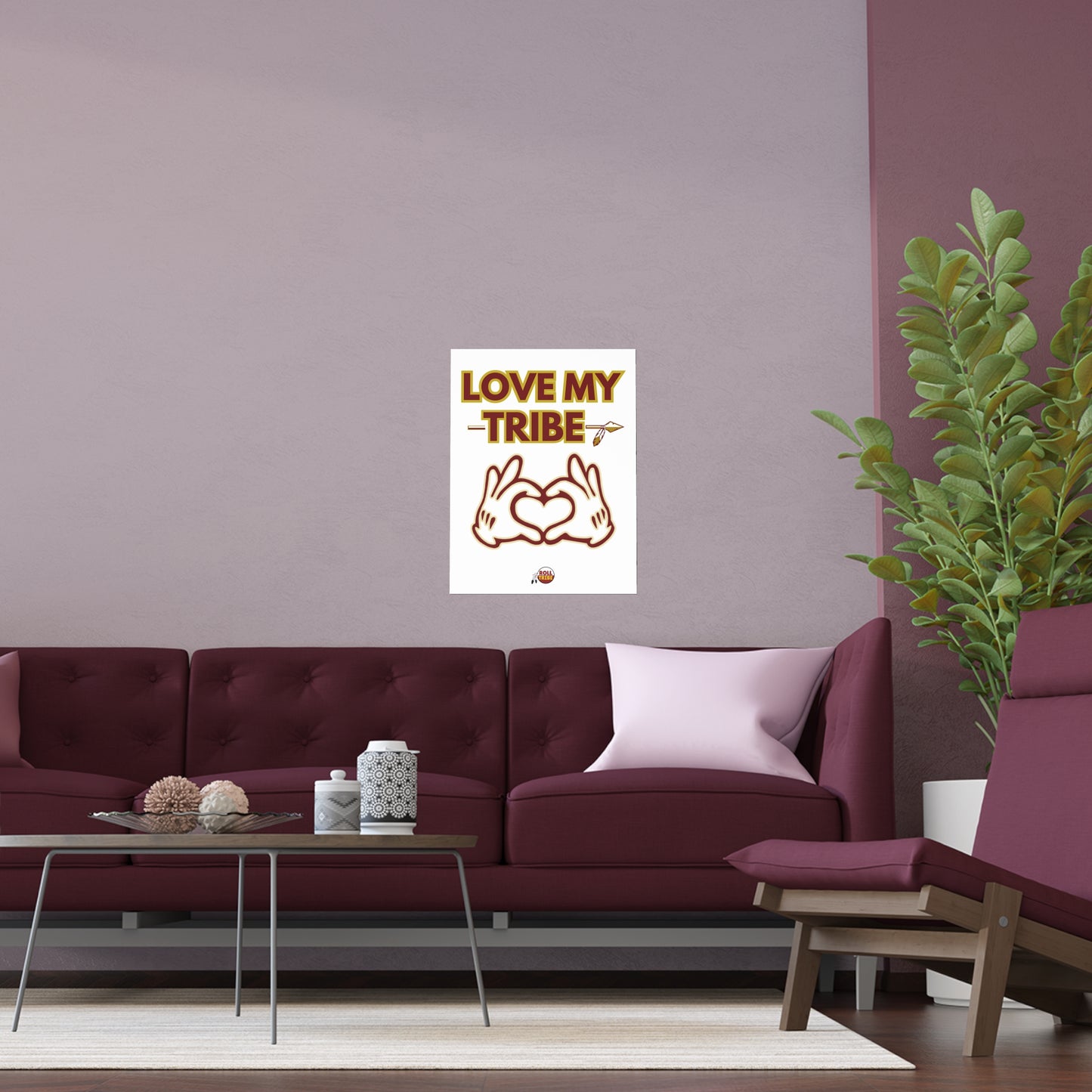 Roll Tribe "Love My Tribe" Silk Poster