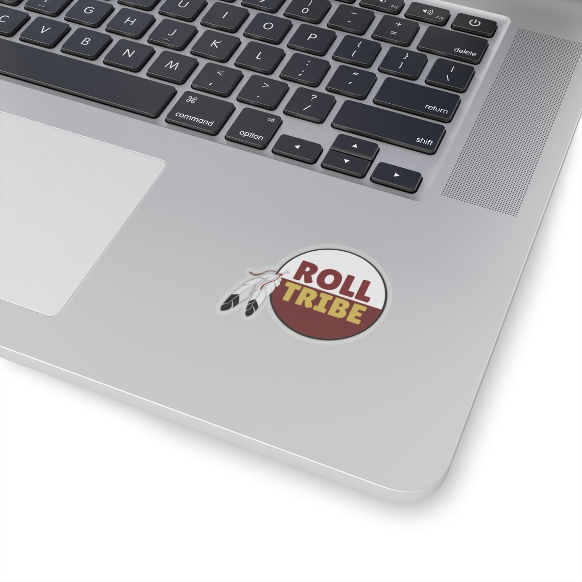 Roll Tribe Kiss-Cut Stickers - Bohemian Feather Design for Laptop and Decor