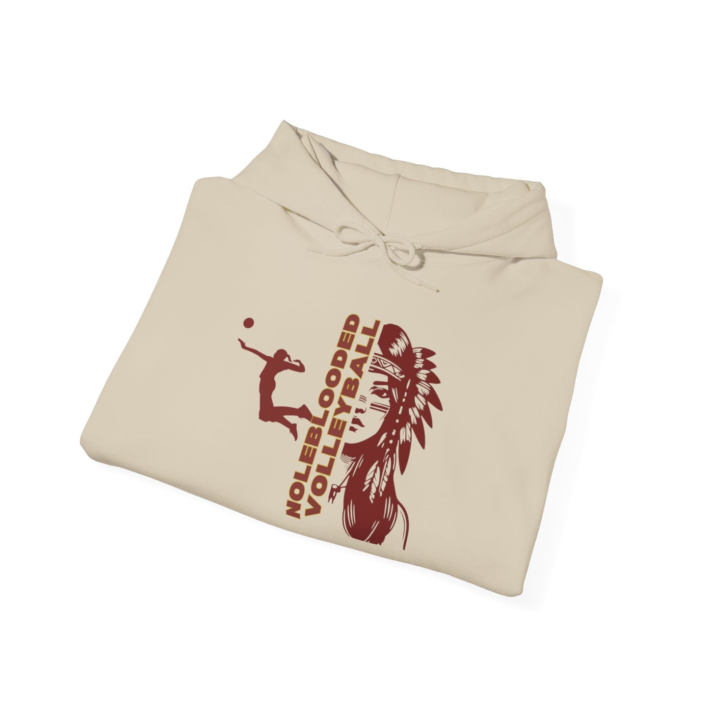 Noleblooded Athletics - Ladies Volleyball Unisex Heavy Blend™ Hooded Sweatshirt