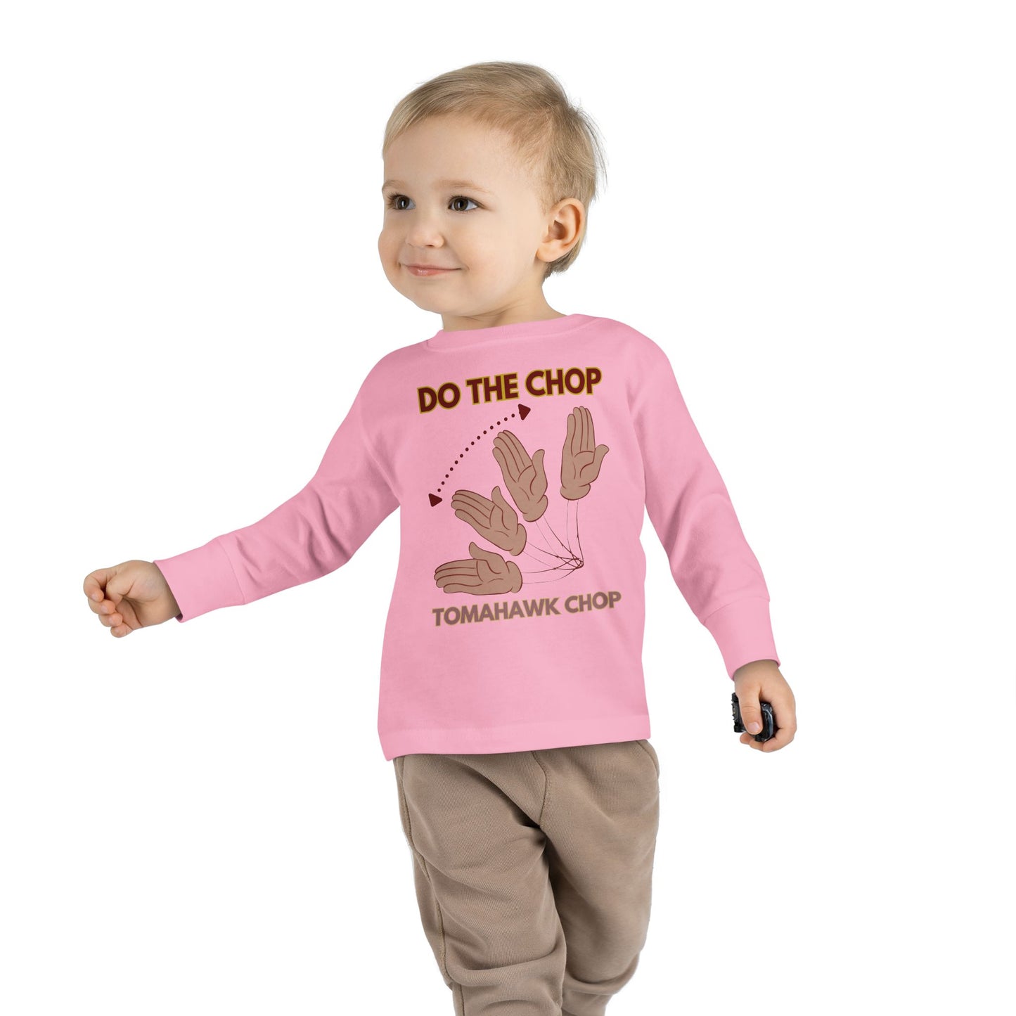 Roll Tribe - "DO THE CHOP" Toddler Double-Sided, Long Sleeve Tee