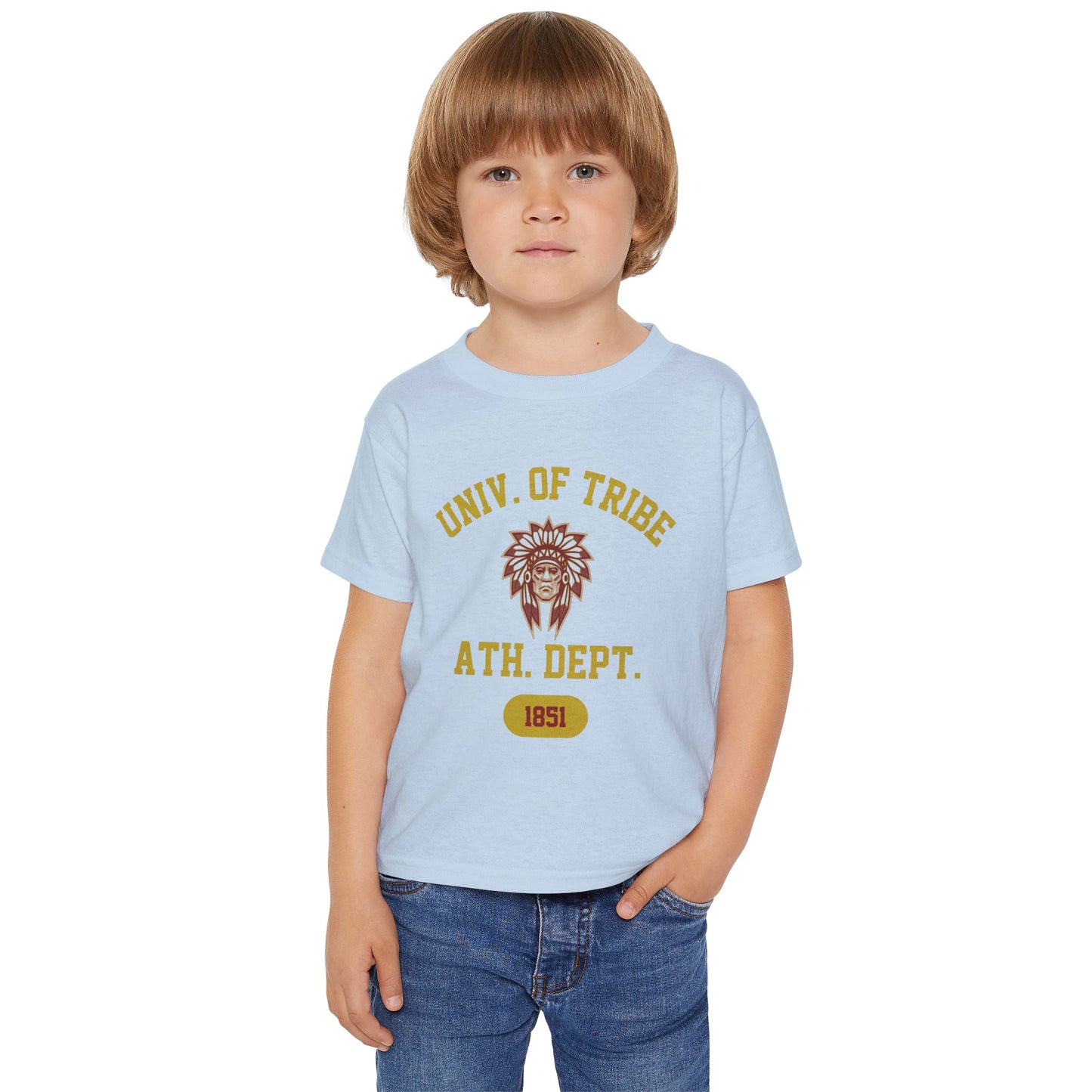Univ. of Tribe Athletic Department Tee - Double-Sided, Heavy Cotton™ Toddler T-Shirt