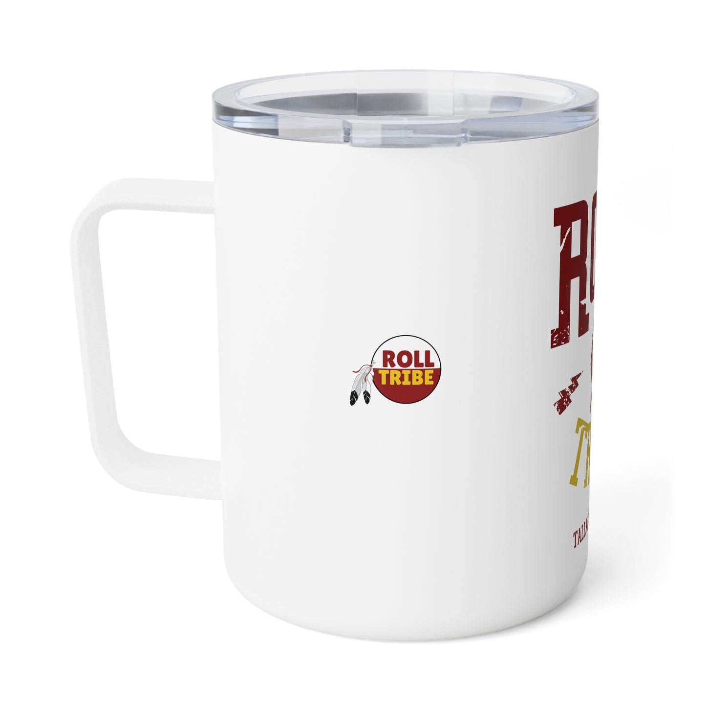 Roll Tribe - "Cartoon Indian" Insulated Coffee Mug, 10 oz.