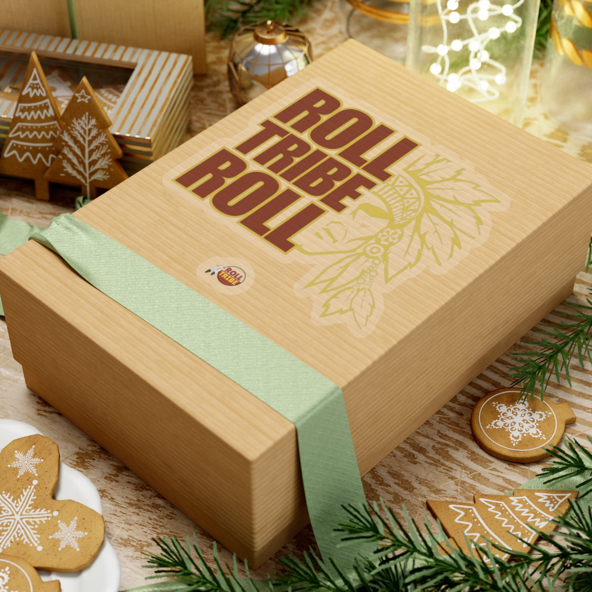 Tribal Inspired Kiss-Cut Stickers - 'Roll Tribe Roll' Design