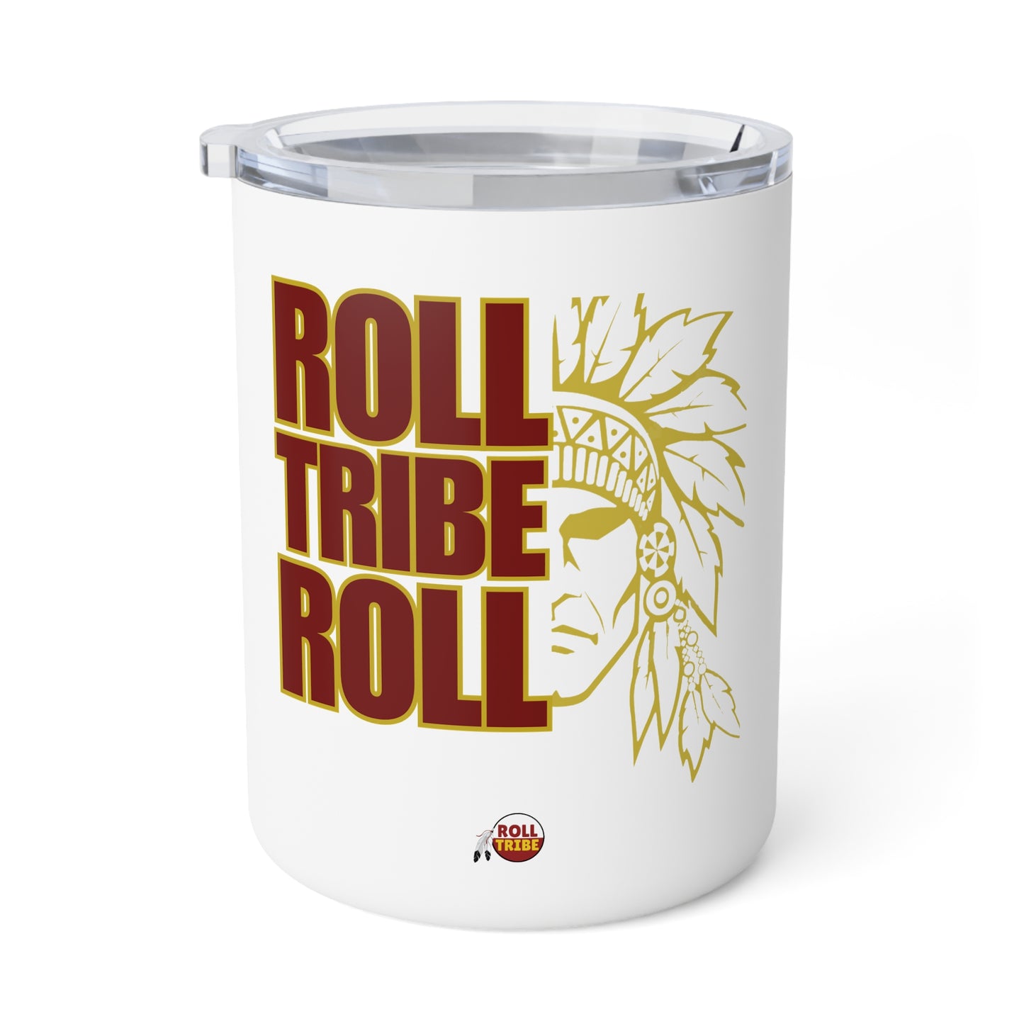 Insulated Coffee Mug - "Roll Tribe Roll" - 10oz - Perfect for Sports Fans and Outdoor Enthusiasts
