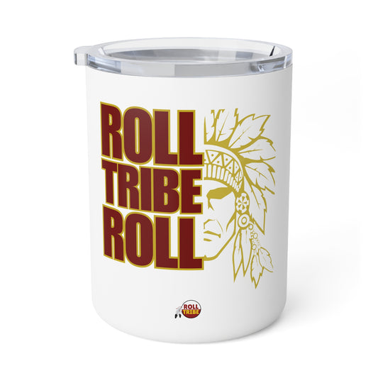 Insulated Coffee Mug - "Roll Tribe Roll" - 10oz - Perfect for Sports Fans and Outdoor Enthusiasts