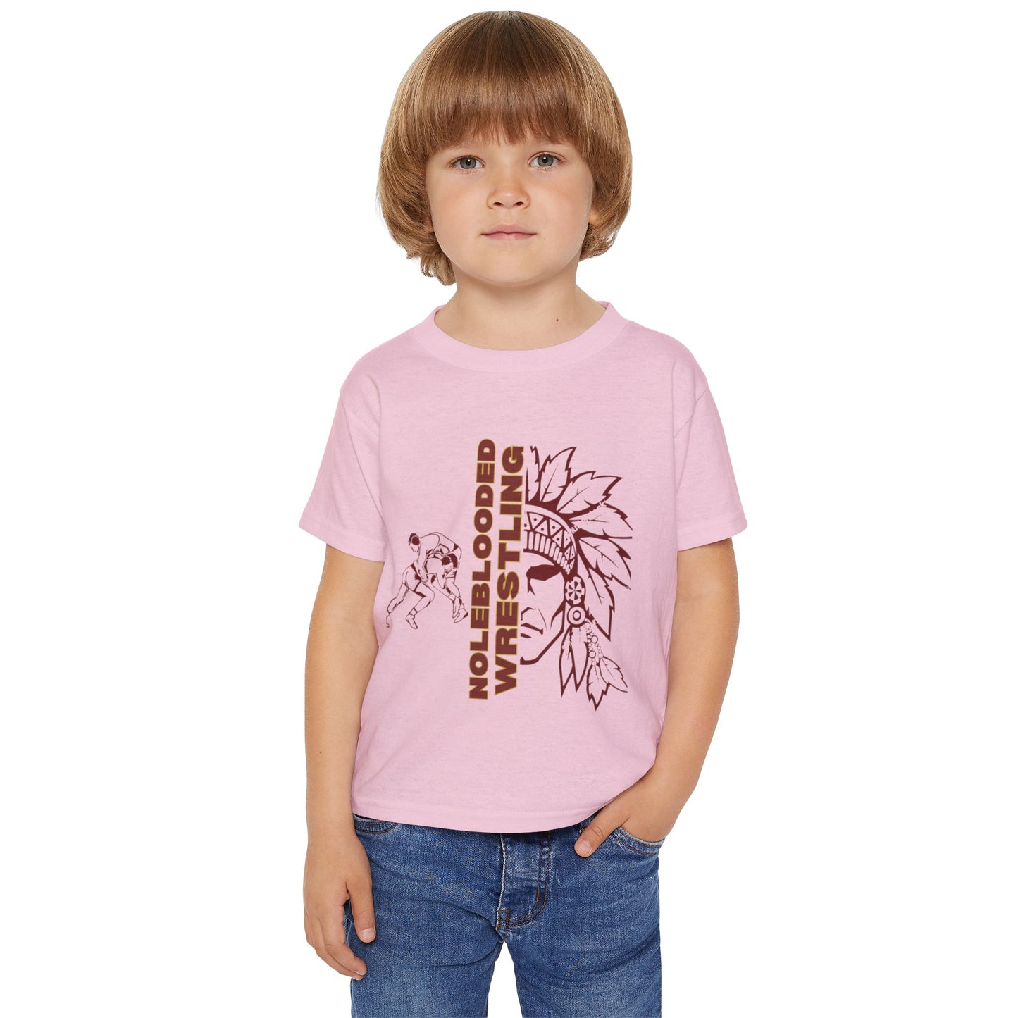 Noleblooded Athletics Wrestling Toddler T-Shirt