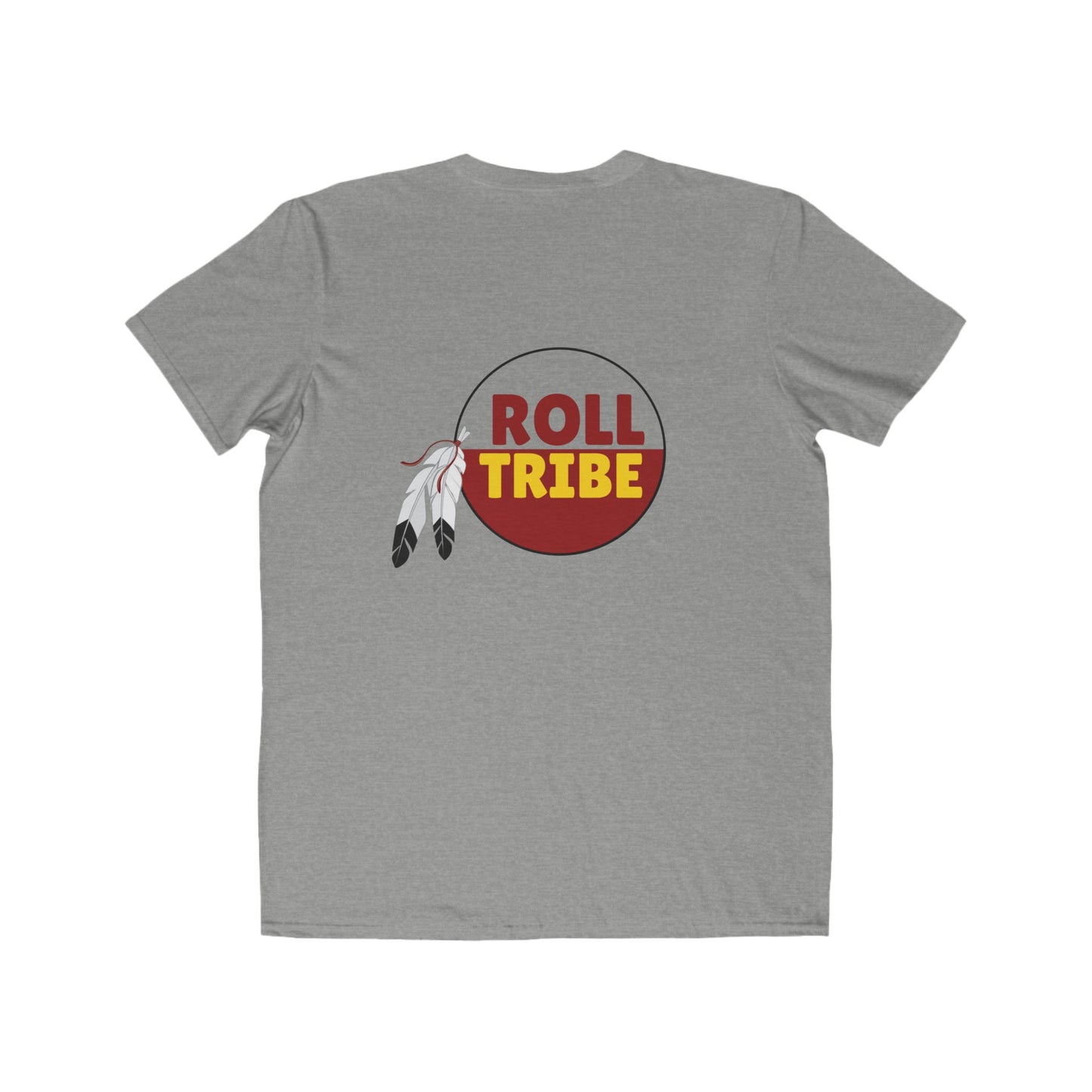 Roll Tribe - "Established 1851 Badge" Garnet Print Men's Lightweight Fashion Tee