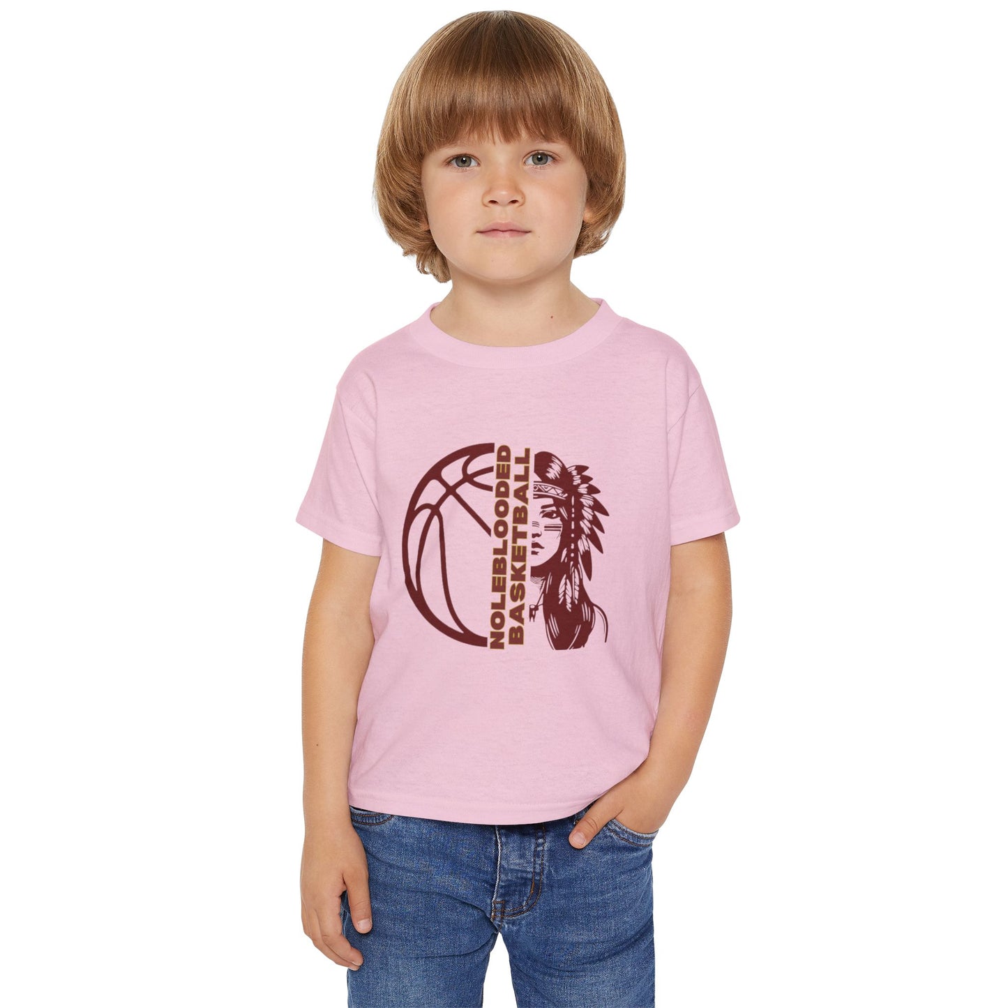 Noleblooded Athletics - Ladies Basketball Double-Sided, Toddler T-Shirt