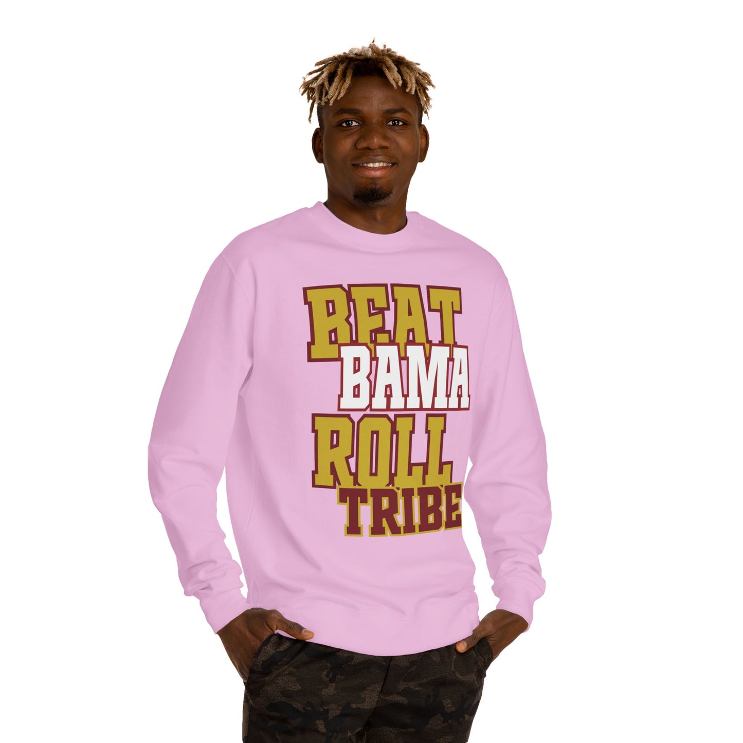 Unisex Crew Neck Sweatshirt - "Beat Bama Roll Tribe" - Perfect for Game Day and Tailgating