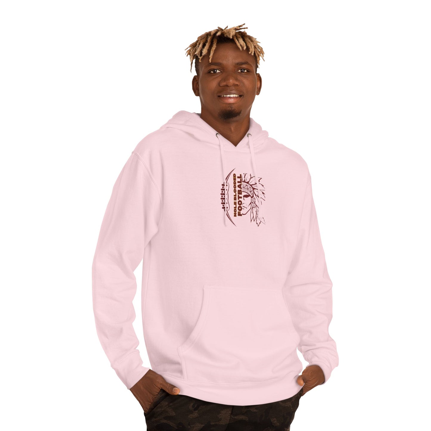 NOLEBLOODED Football Unisex Double-Sided, Hooded Sweatshirt