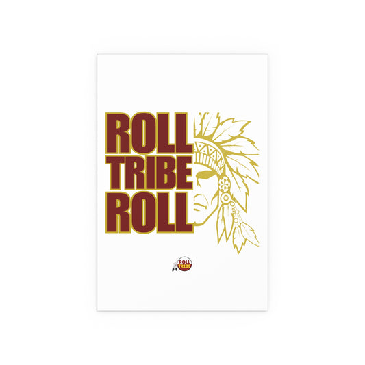 Silk Wall Poster - "Roll Tribe Roll" Vintage Native Inspired Decor