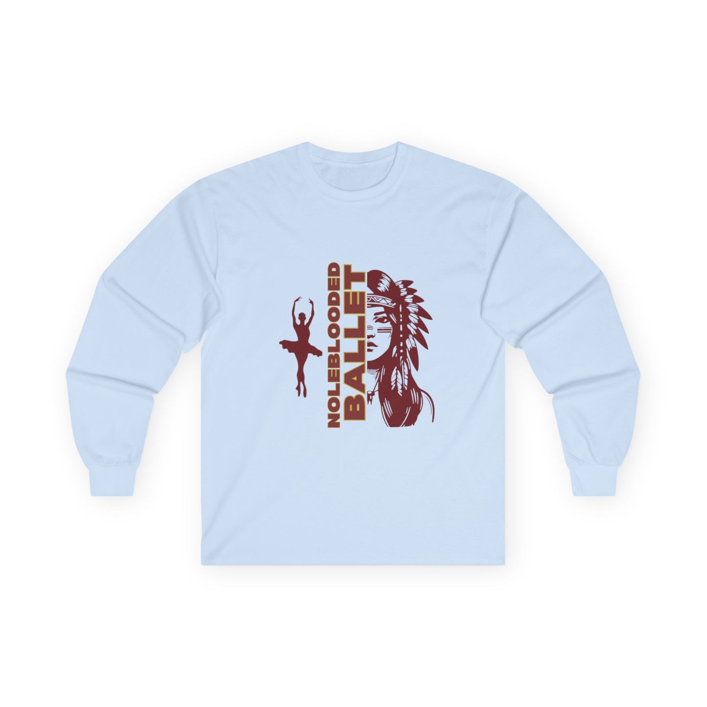 Noleblooded Athletics - Ballet Unisex Double-Sided, Graphic Long Sleeved T-Shirt