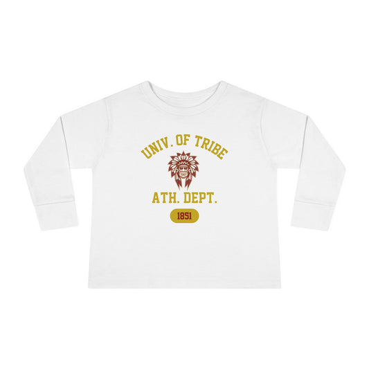 University of Tribe Athletics - Double-Sided, Toddler Long Sleeve Tee -