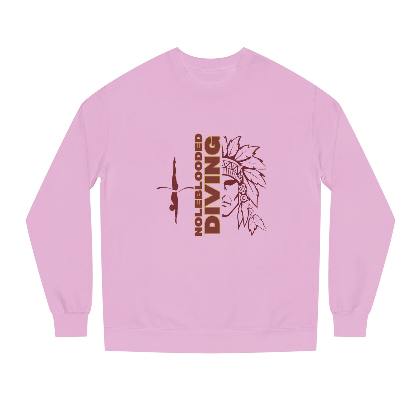Noleblooded Athletics - Diving Unisex Double-Sided, Crew Neck Sweatshirt