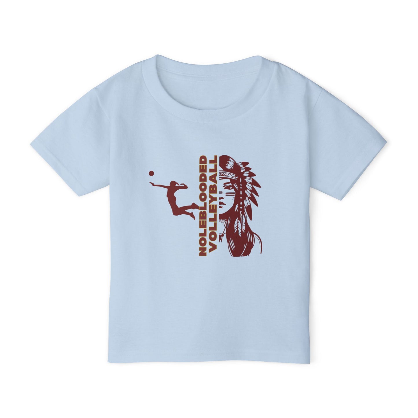 Noleblooded Athletics Volleyball Toddler, Double-Sided,  T-Shirt