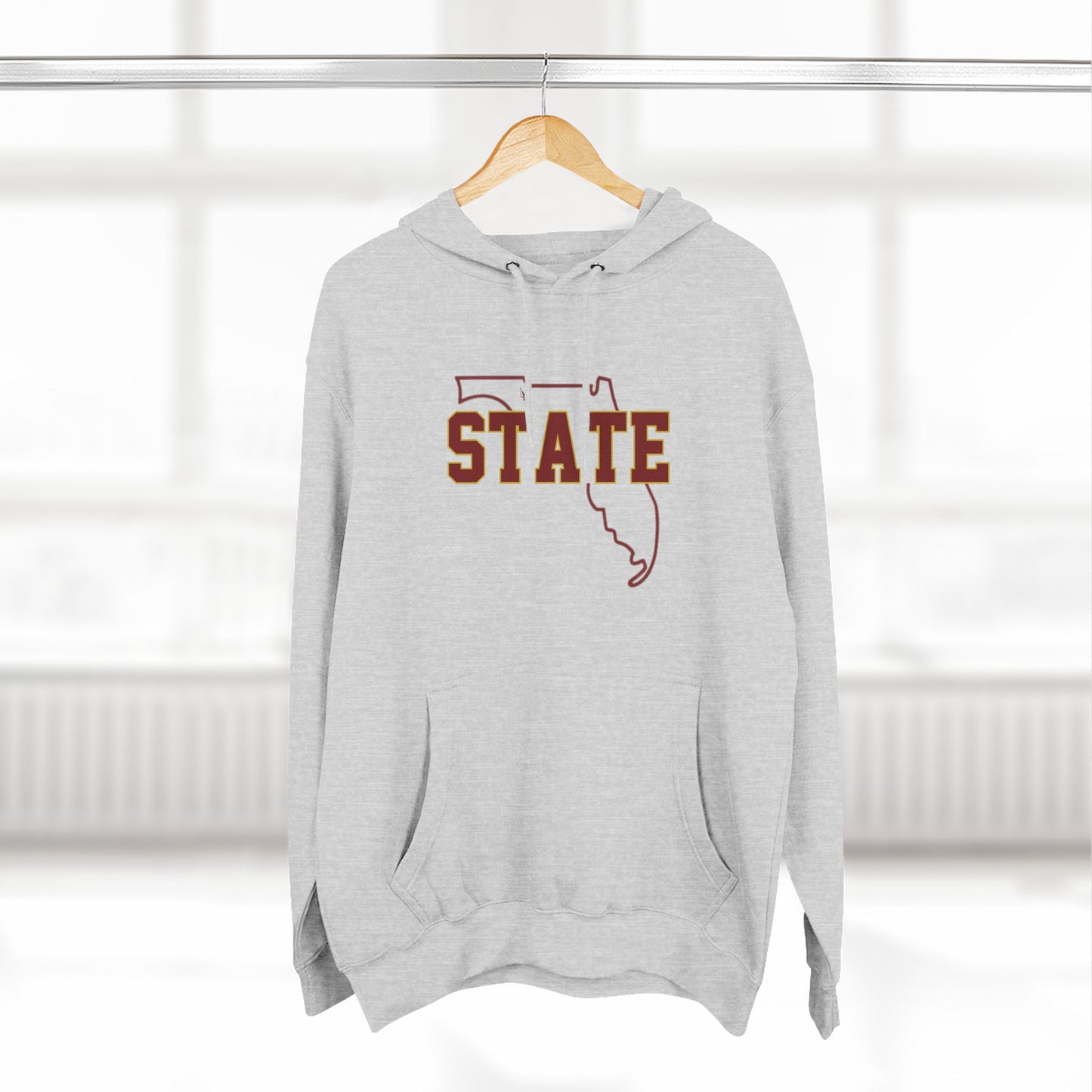 Roll Tribe "STATE X STATE" Three-Panel Fleece Hoodie