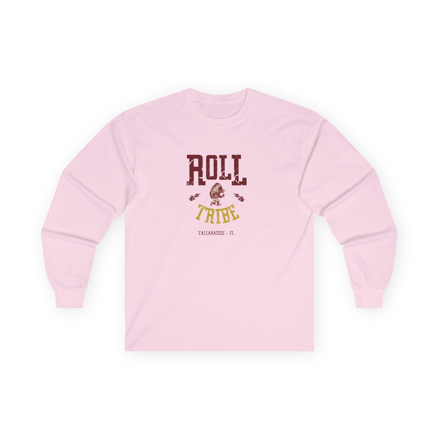 Roll Tribe "Cartoon Indian" Double-Sided, Unisex Ultra Cotton Long Sleeve Tee
