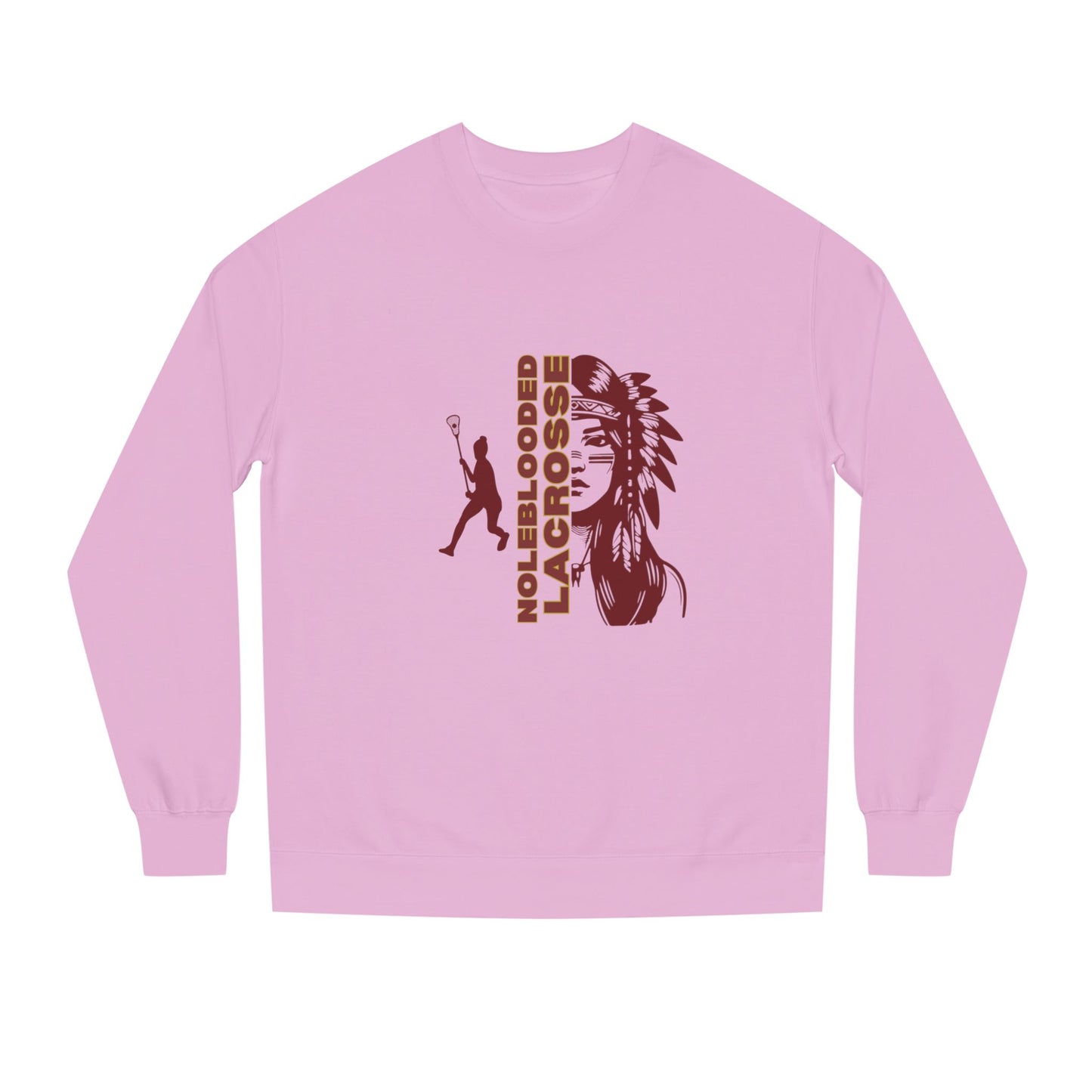 Noleblooded Athletics - Ladies Lacrosse Unisex Double-Sided, Crew Neck Sweatshirt