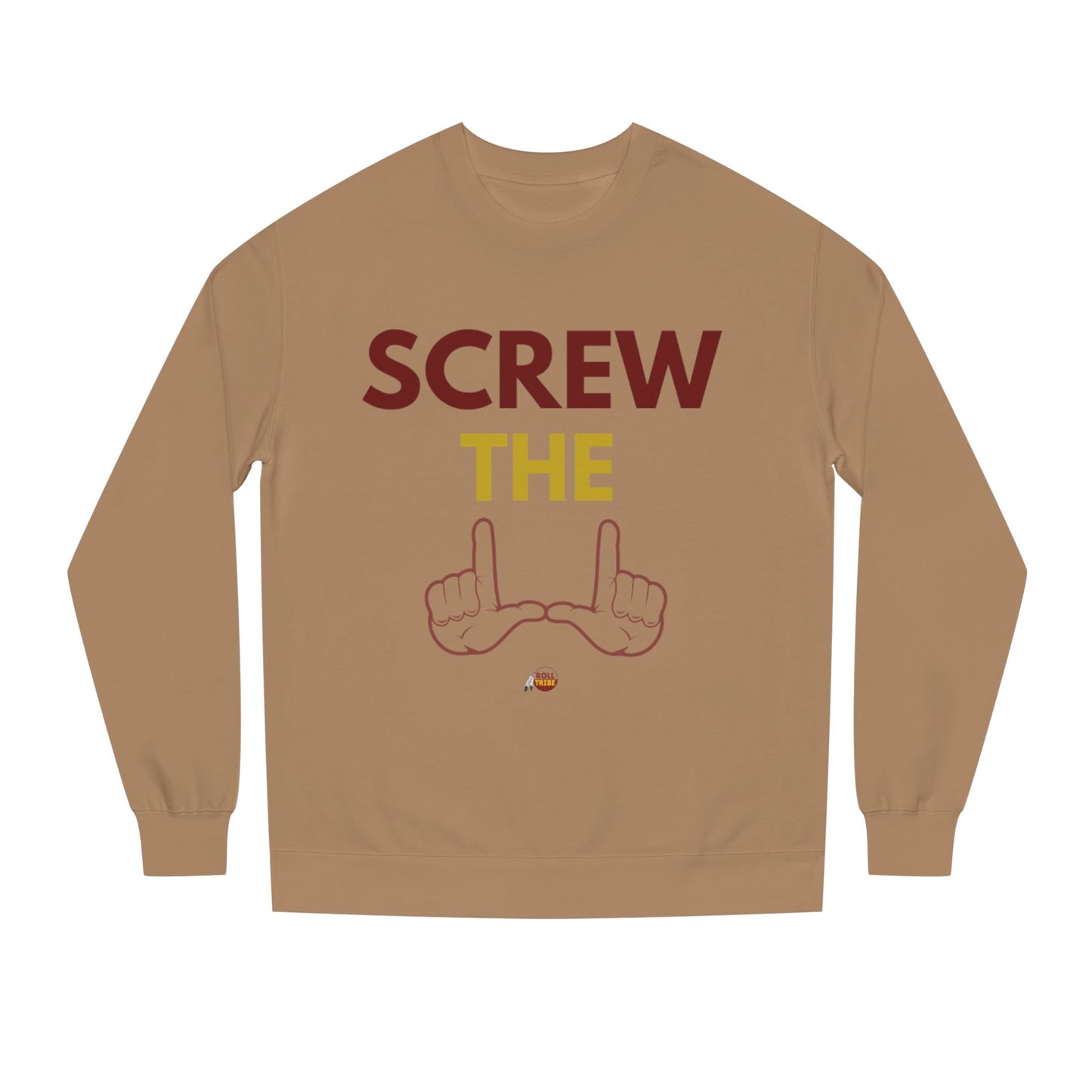 Screw the Rules Unisex Crew Neck Sweatshirt - Casual Comfort for Fun-Loving Individuals
