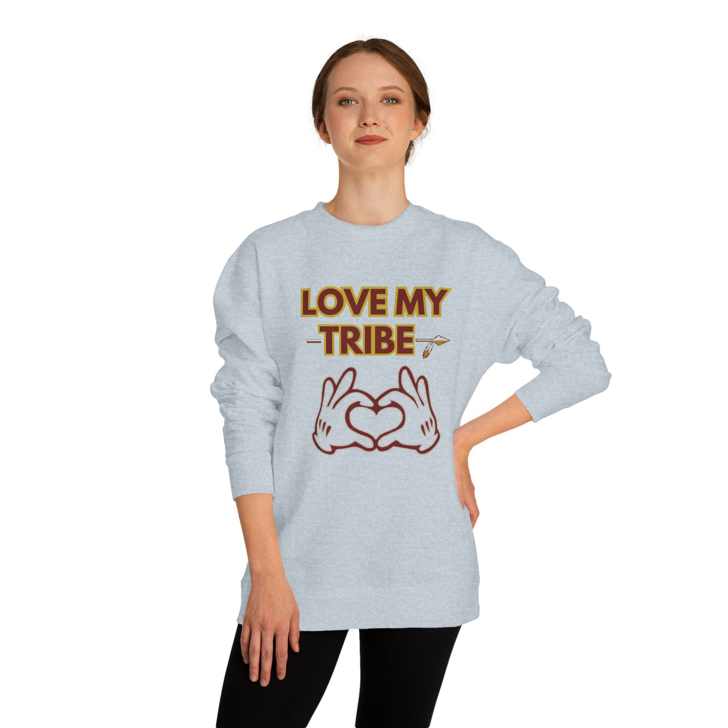 Roll Tribe "Love My Tribe" Unisex Crew Neck Sweatshirt