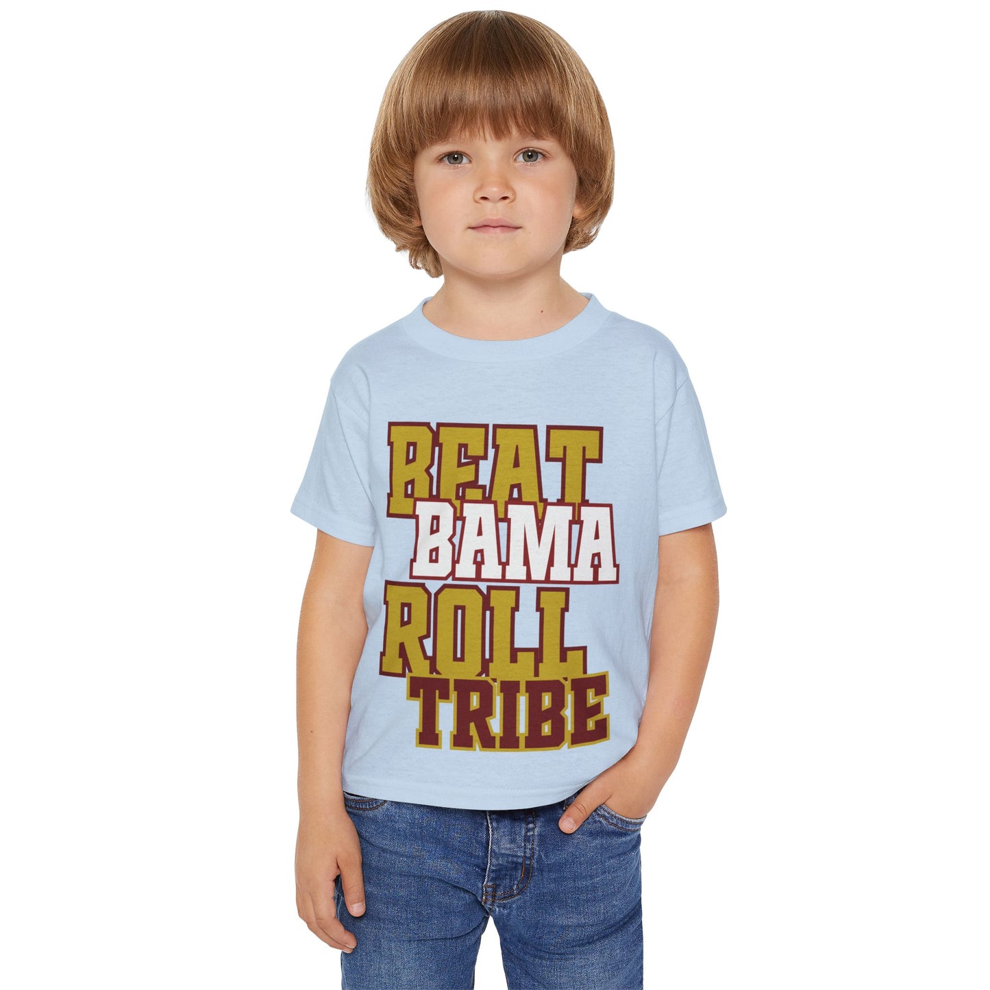 Beat Bama Roll Tribe Toddler T-Shirt - Sports Fan Tee for Young Fans