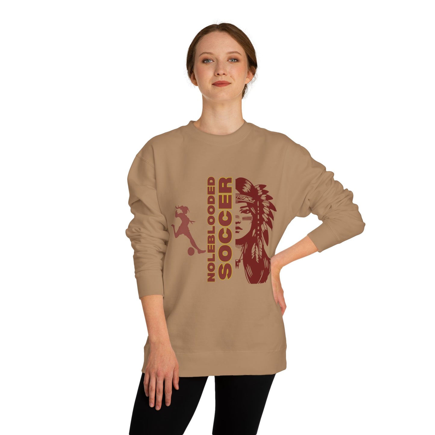 Noleblooded Athletics - Ladies Soccer Unisex Double-Sided, Crew Neck Sweatshirt