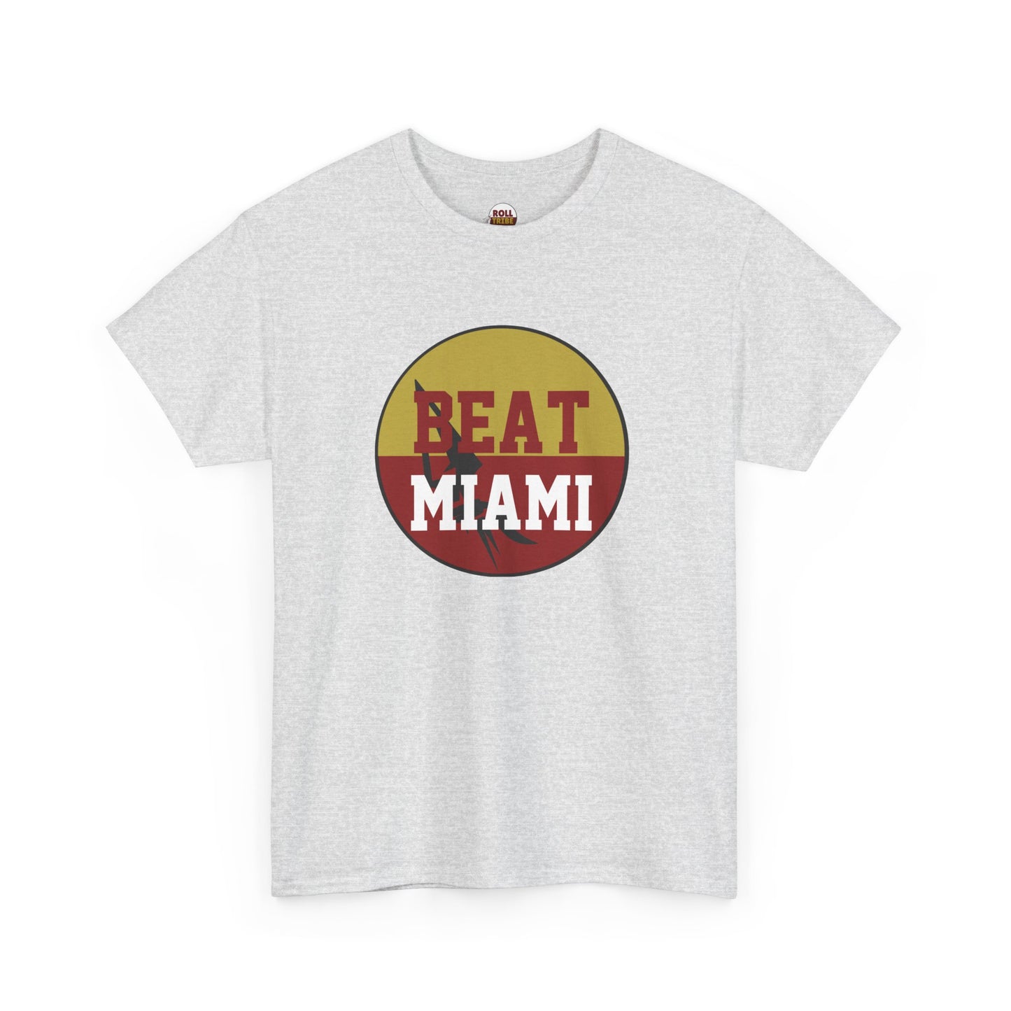 Gameday - "BEAT MIAMI" Button Unisex Heavy Cotton Tee