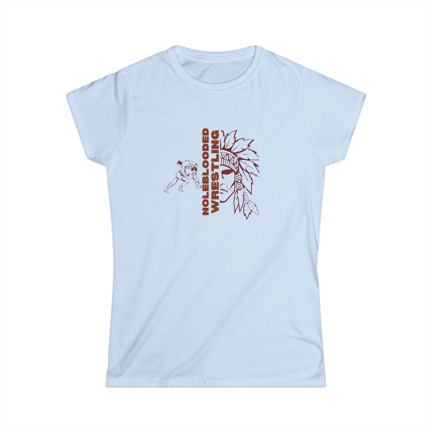 Noleblooded Athletics - Wrestling Women's Softstyle Tee