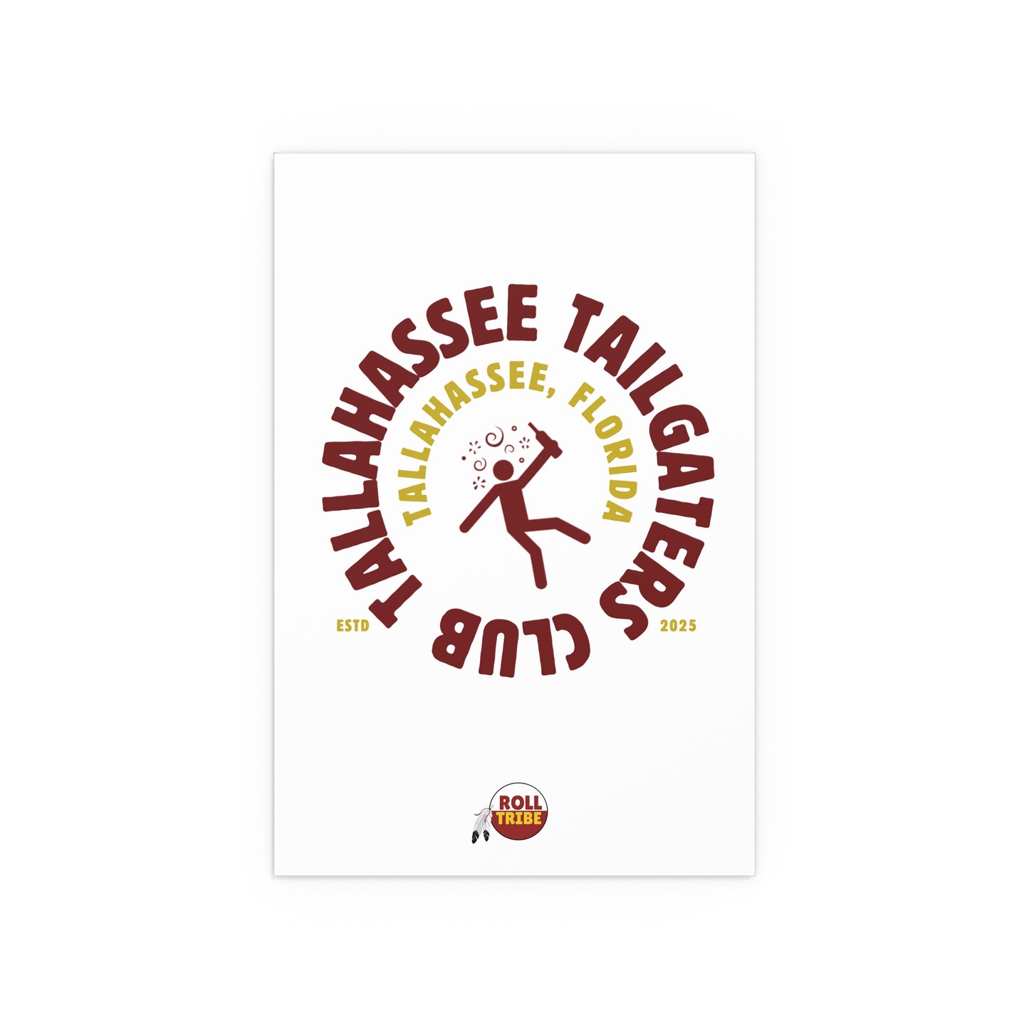 Gameday - "Tallahassee Tailgaters Club" Silk Dorm Room Poster