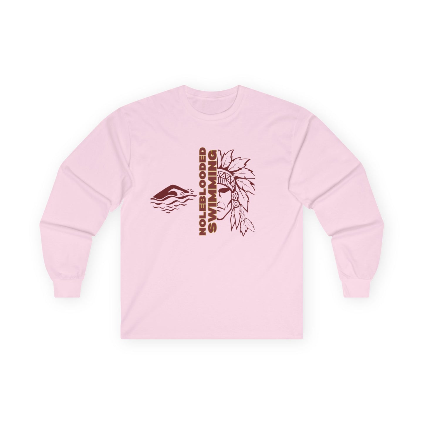 Noleblooded Athletics - Swimming Unisex Double-Sided, Long Sleeve Tee