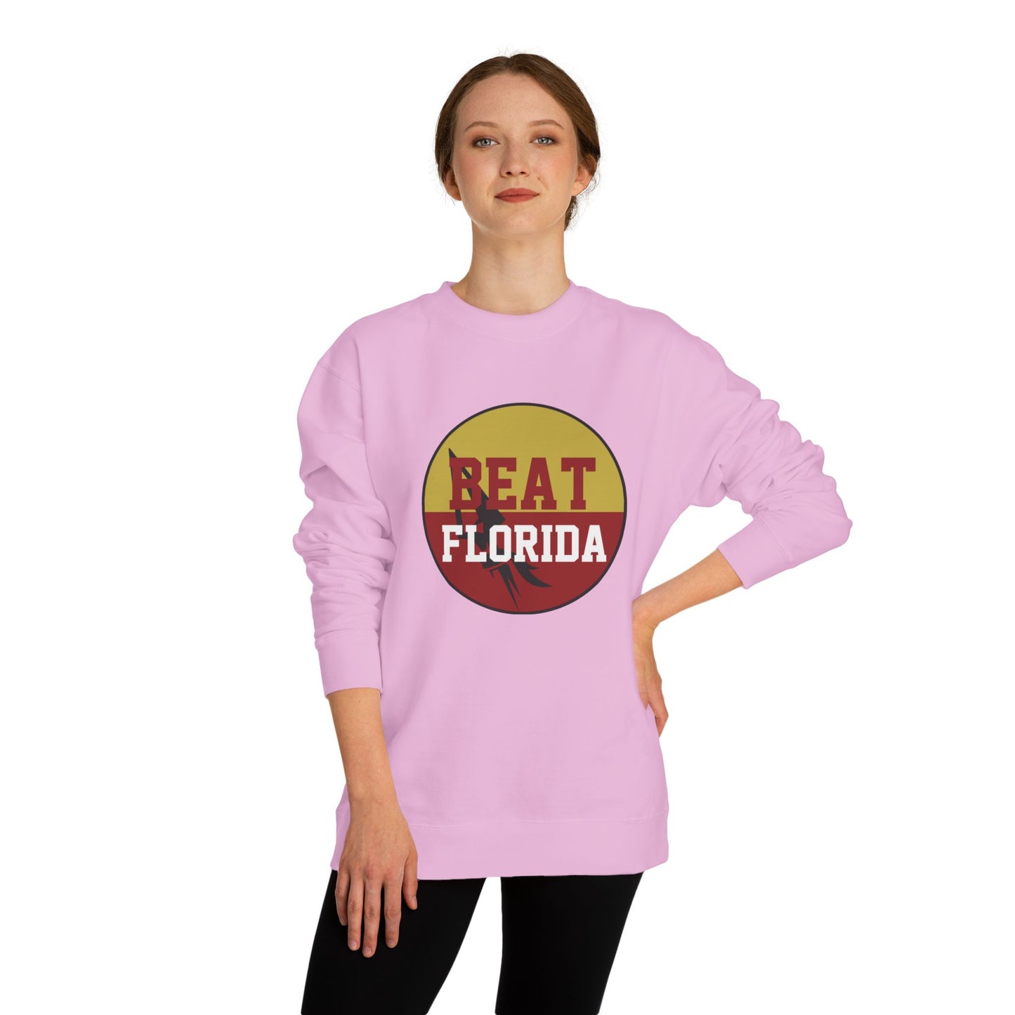 Gameday - "BEAT FLORIDA Button" Unisex Crew Neck Sweatshirt