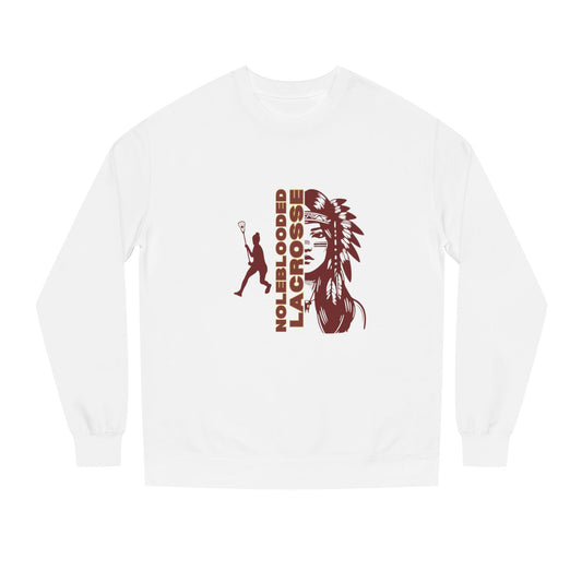 Noleblooded Athletics - Ladies Lacrosse Unisex Double-Sided, Crew Neck Sweatshirt