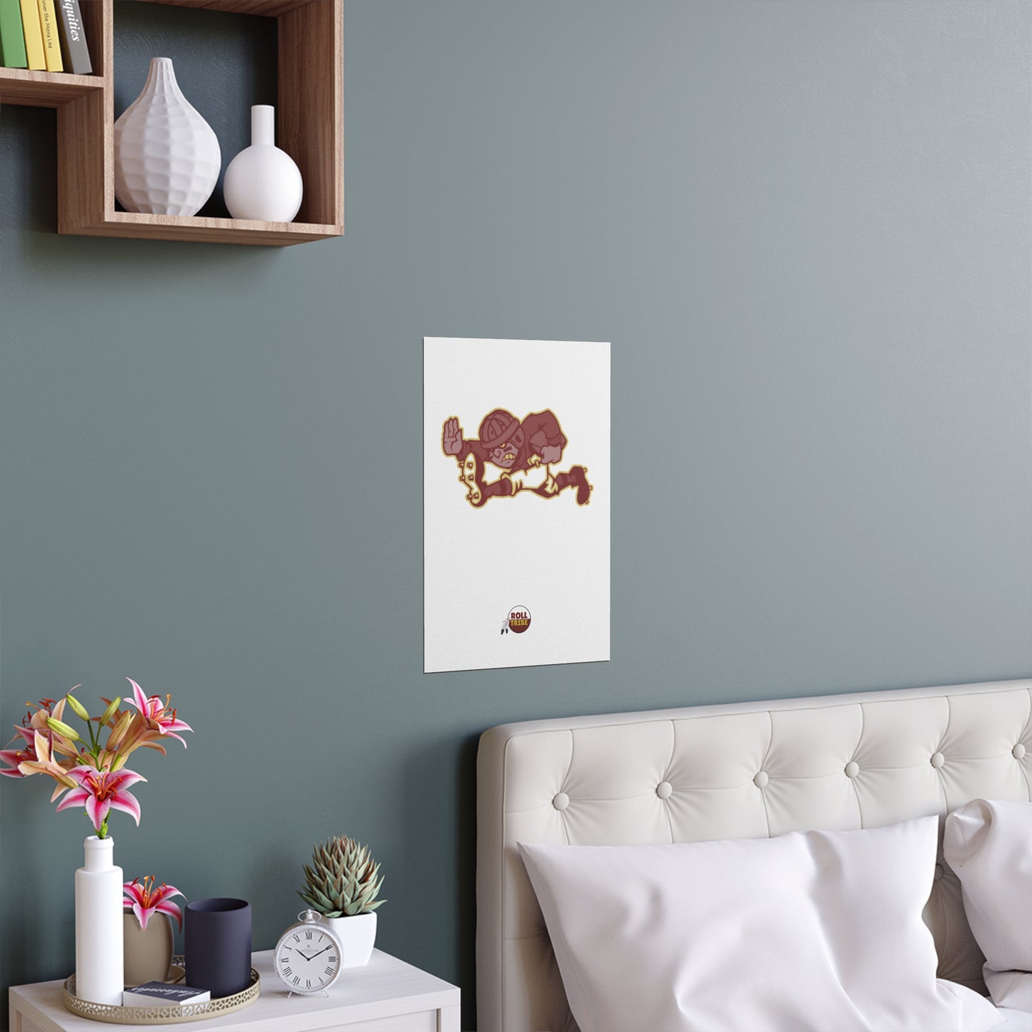 Roll Tribe - "Old Skewl Football" Premium Silk Dorm Room Poster