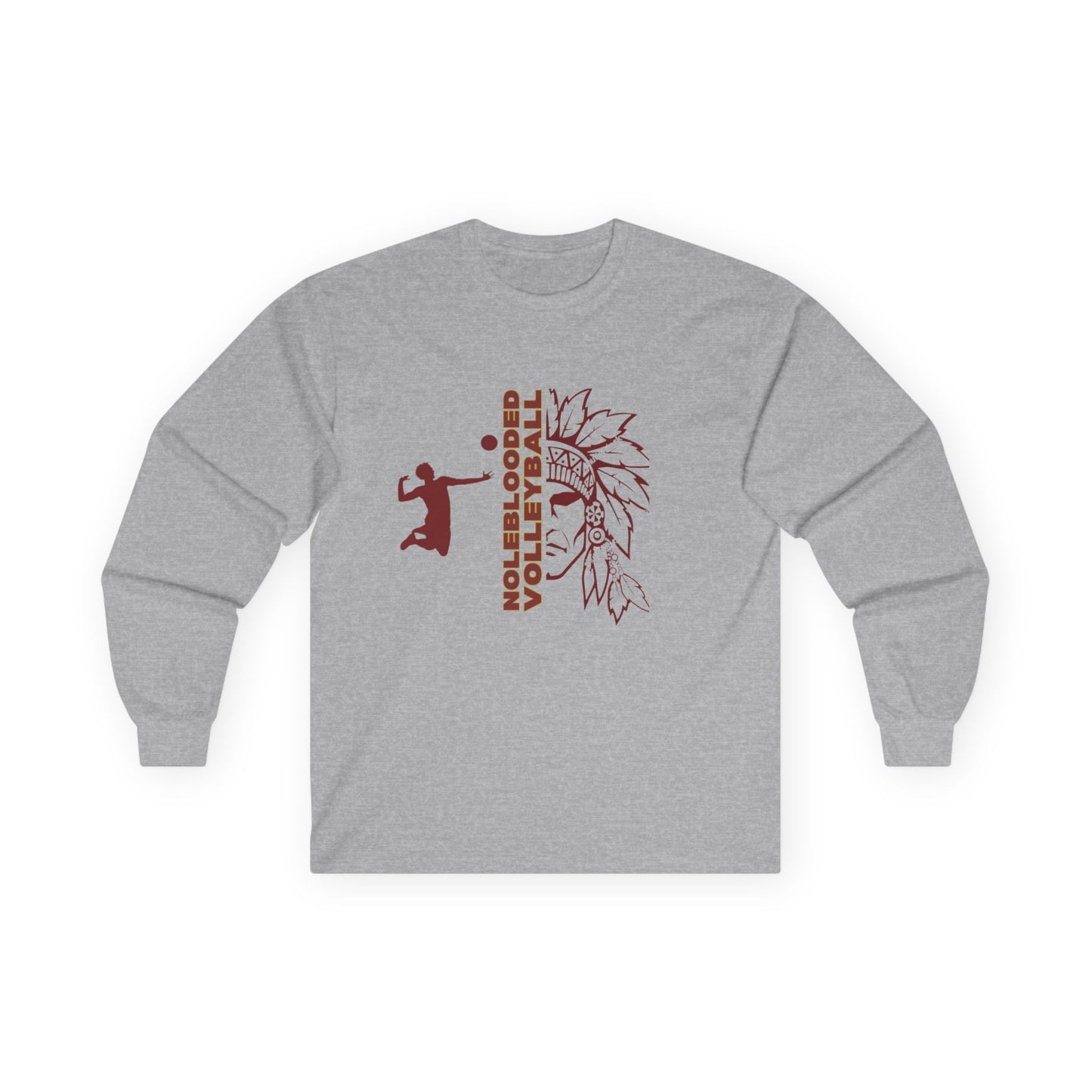 Noleblooded Athletics - Volleyball Unisex, Double-Sided, Long Sleeve Tee