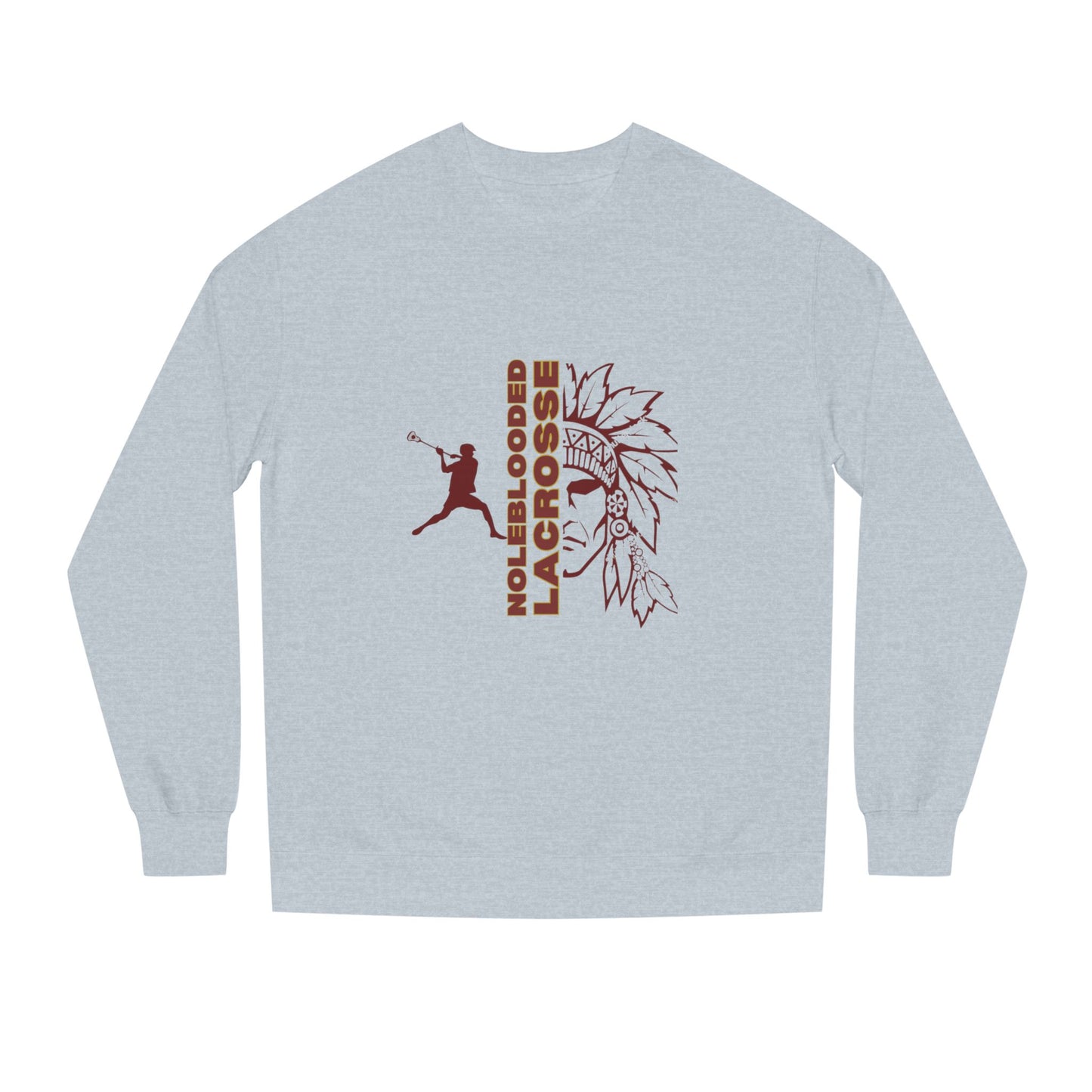 Noleblooded Athletics -Lacrosse Unisex Double-Sided, Crew Neck Sweatshirt