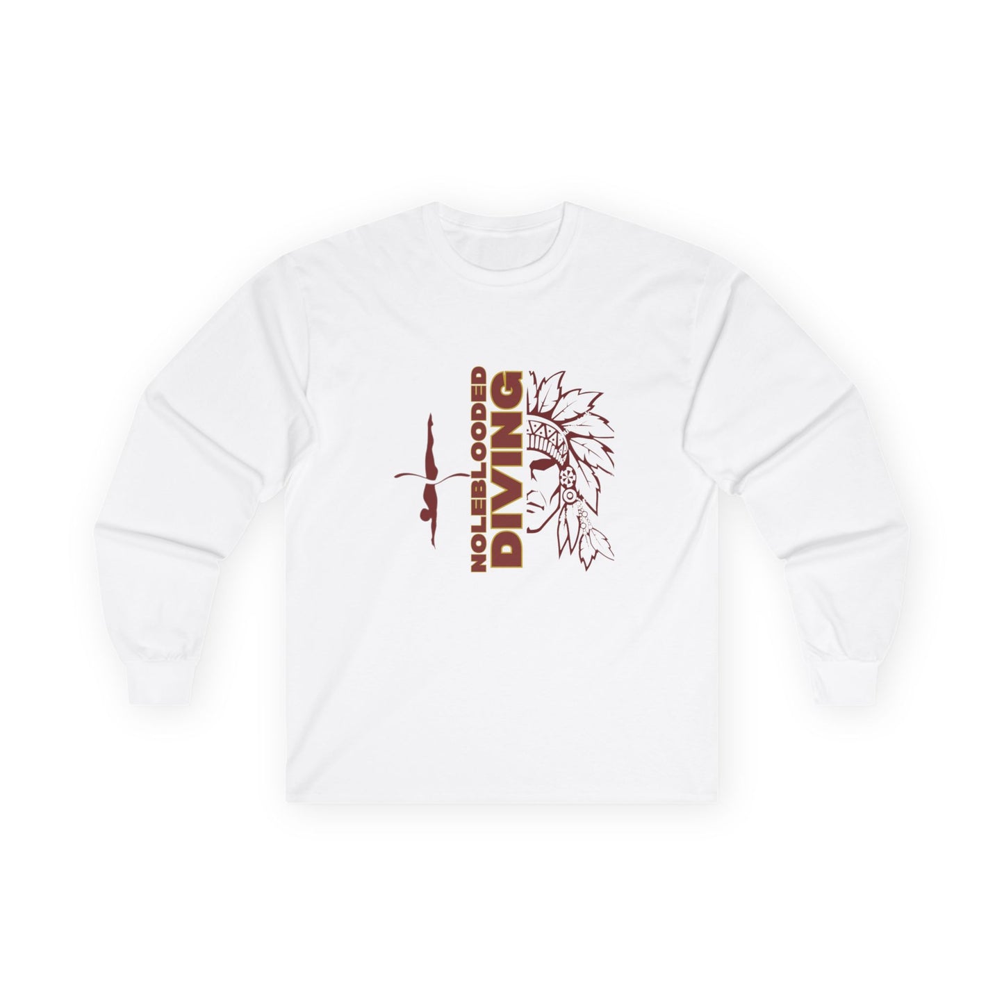 Noleblooded Athletics - Diving Unisex Double-Sided, Long Sleeve Tee