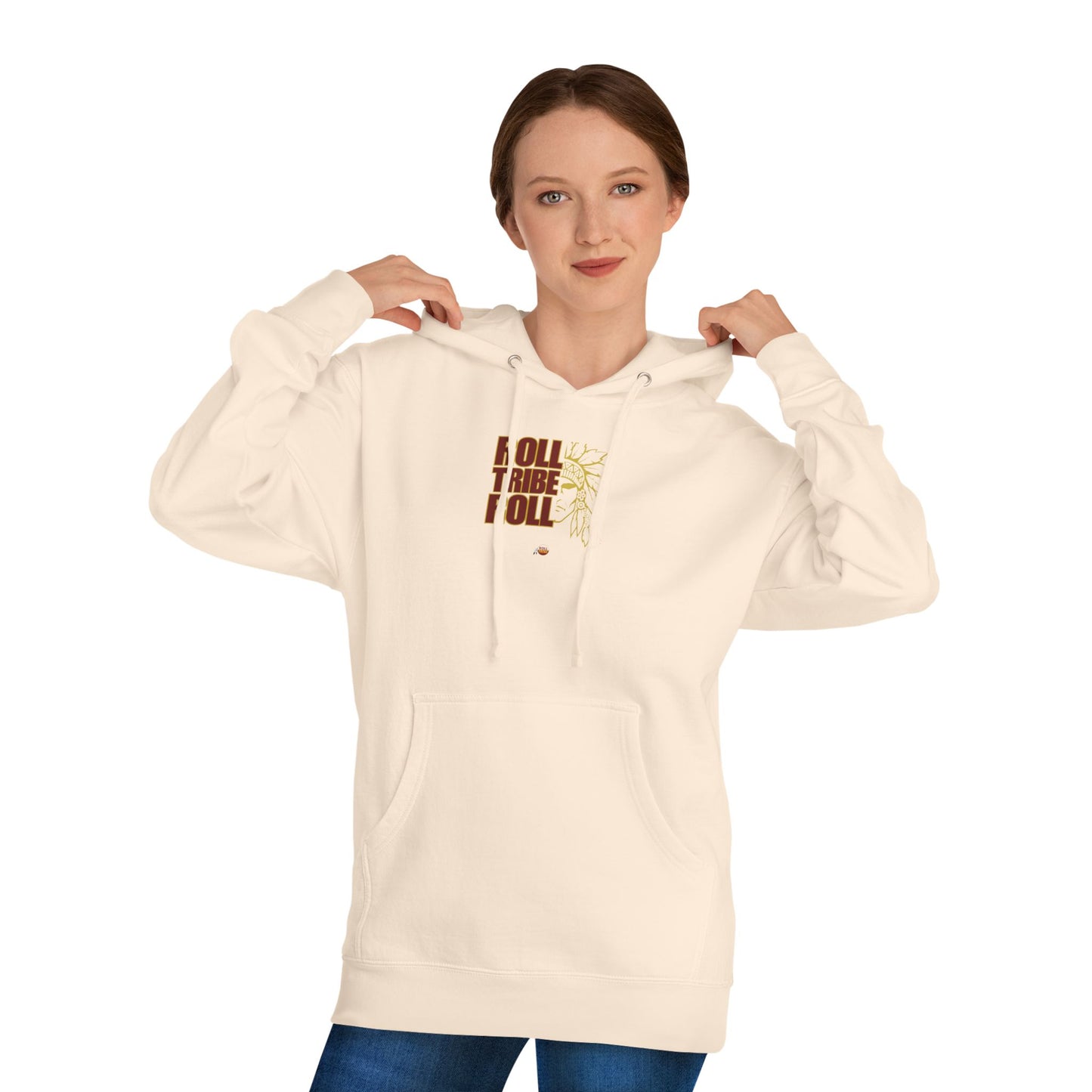 Unisex Hooded Sweatshirt - 'Roll Tribe Roll' Inspirational Design
